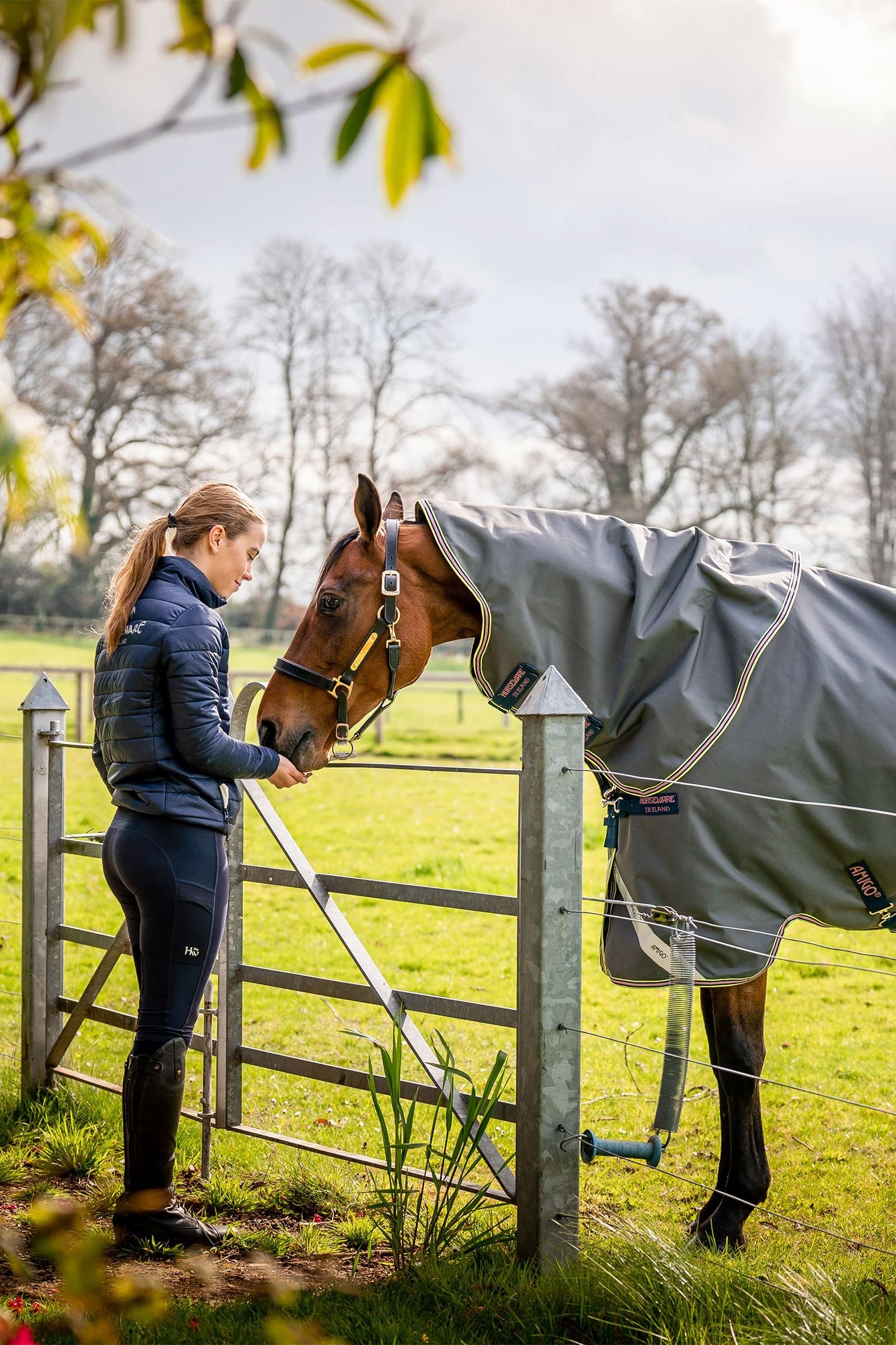 Horseware Amigo Bravo 12 Plus Turnout Rug With Detachable Neck, 0g Horse Rugs