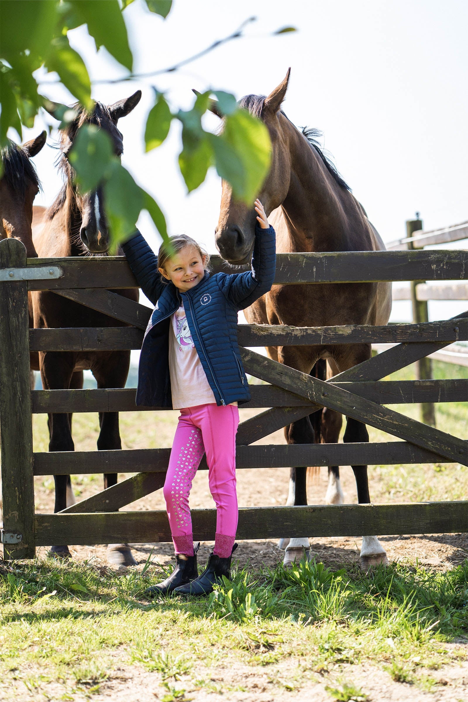 Equipage Molly Kid´s´ Fullgrip Riding Tights With Glitter Kids Apparel