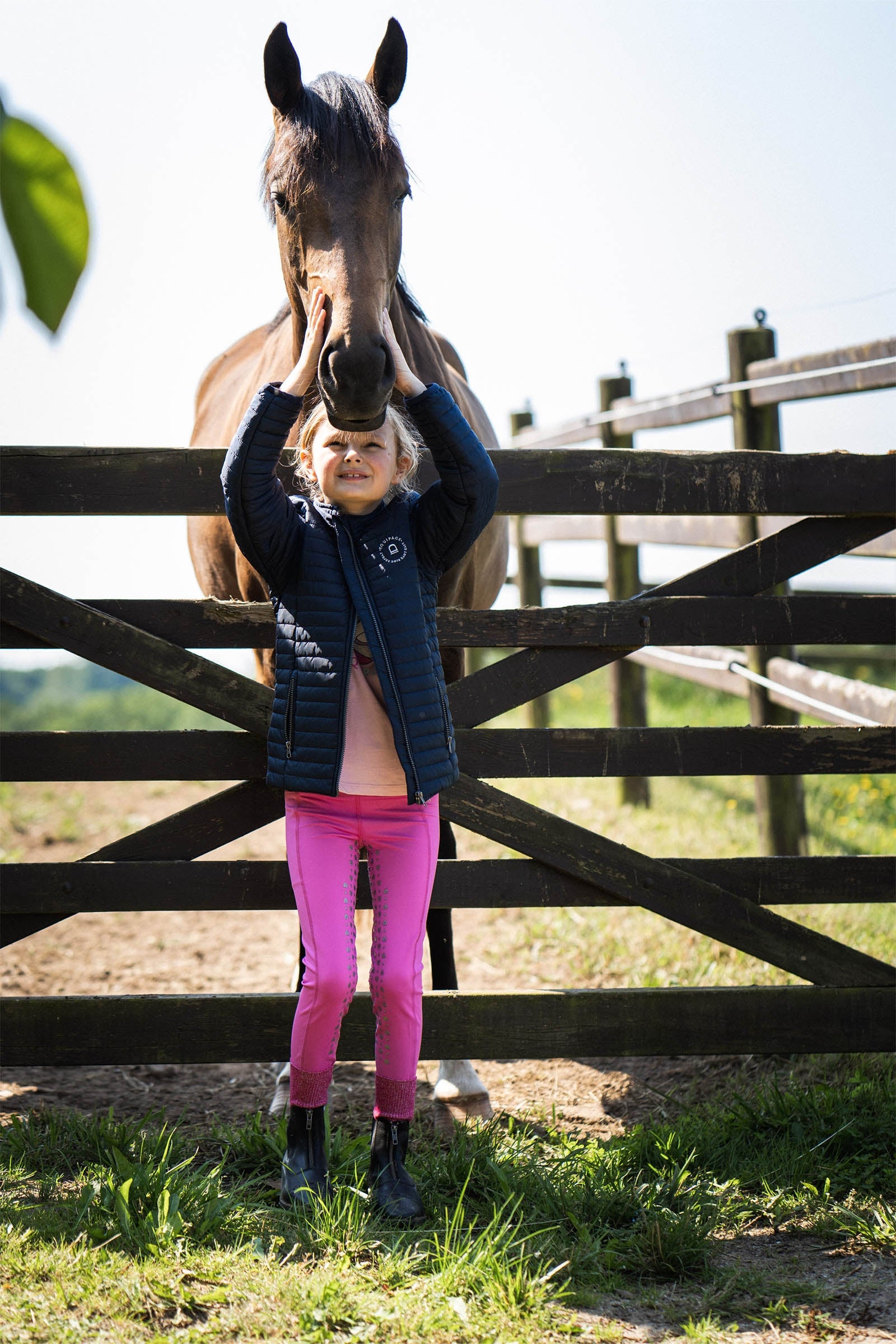 Equipage Molly Kid´s´ Fullgrip Riding Tights With Glitter Kids Apparel