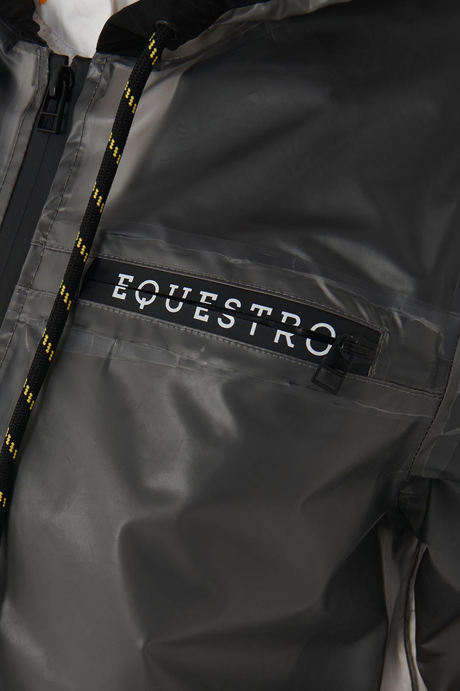 Equestro Women's Transparent Technical Raincoat Women’s Riding Clothing
