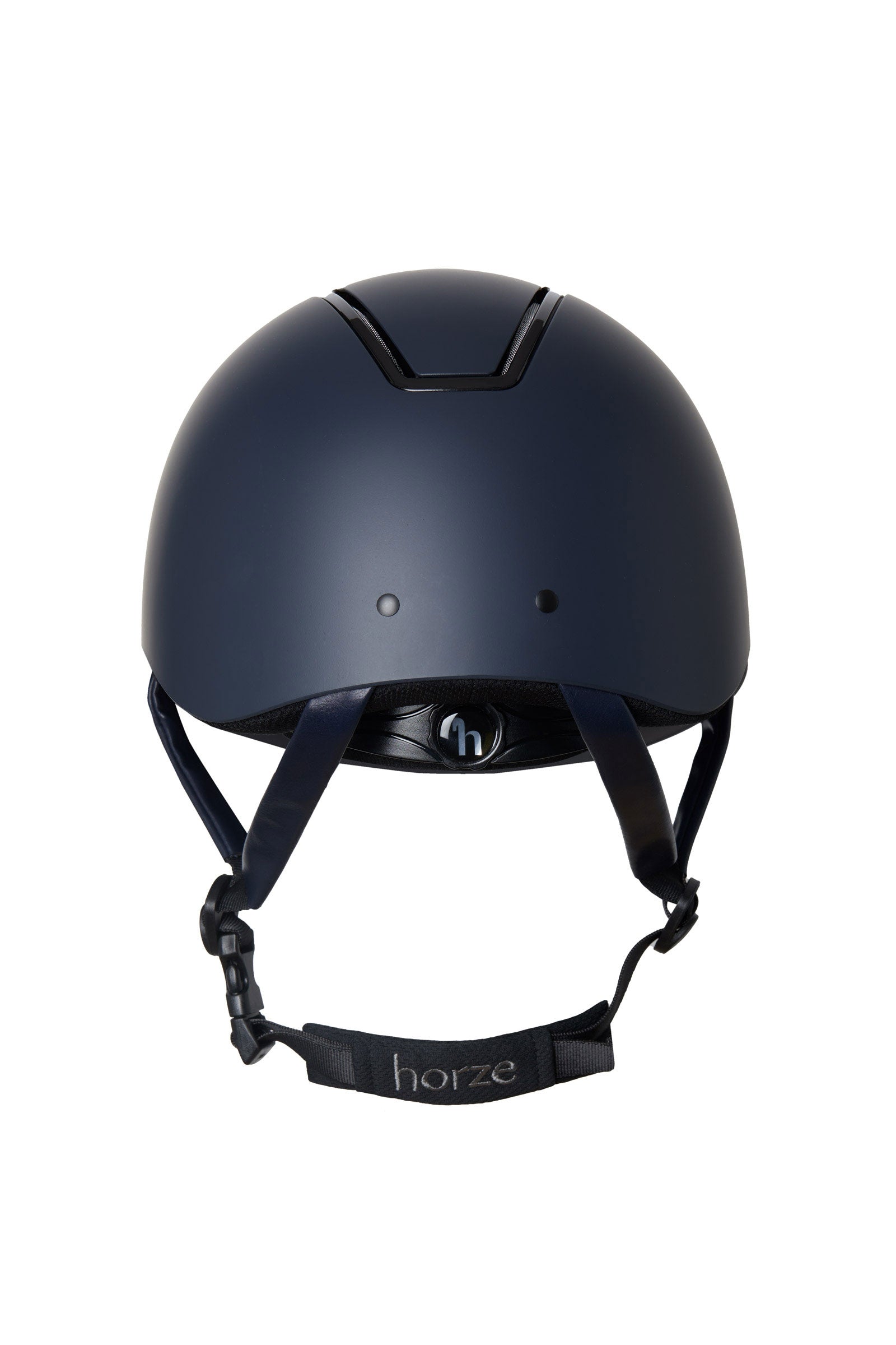 Horze Noir Riding Helmet II with Shiny Frame & Sun Visor Safety Equipment