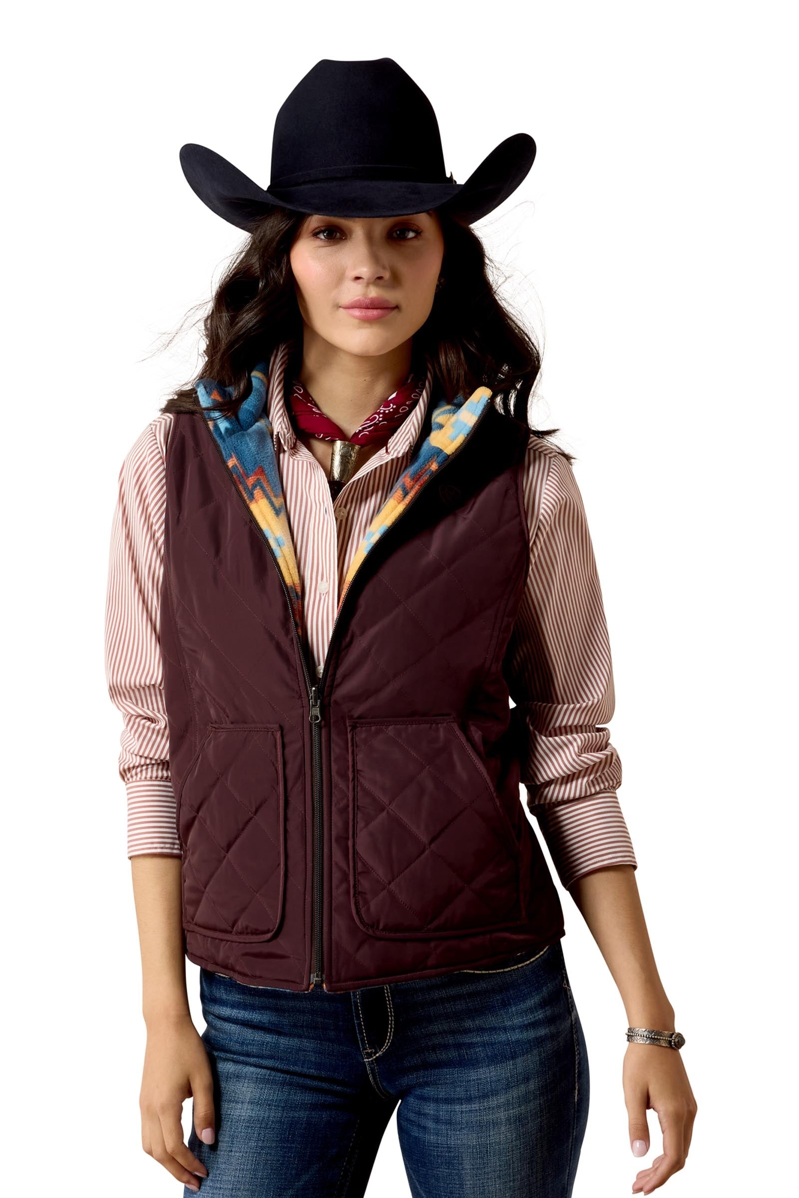 Ariat Dilon 2.0 Reversible Insulated Women'sVest Women’s Riding Clothing