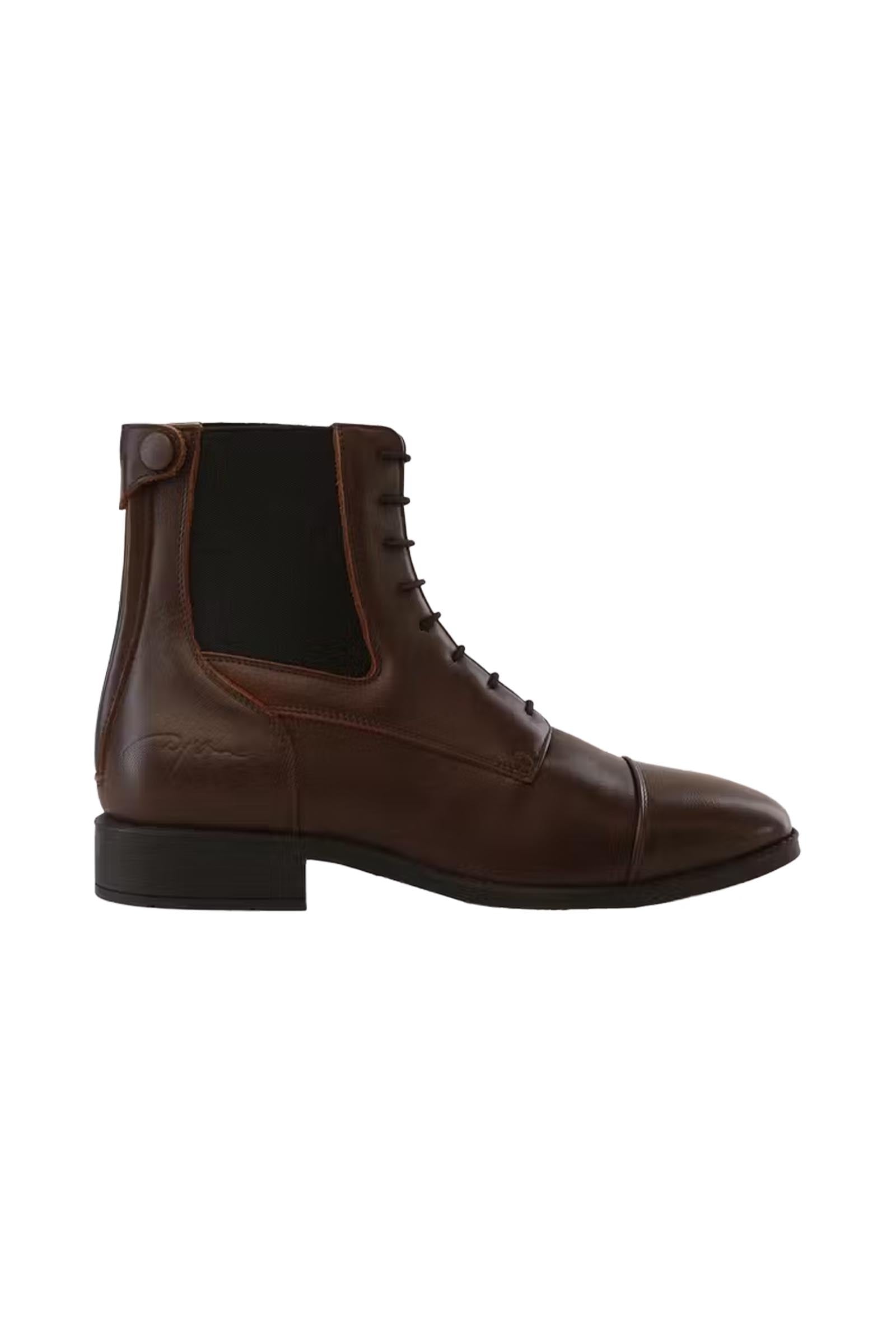 Dy'on Short Boots With Front Laces & Back Zipper Riding Boots & Riding Shoes
