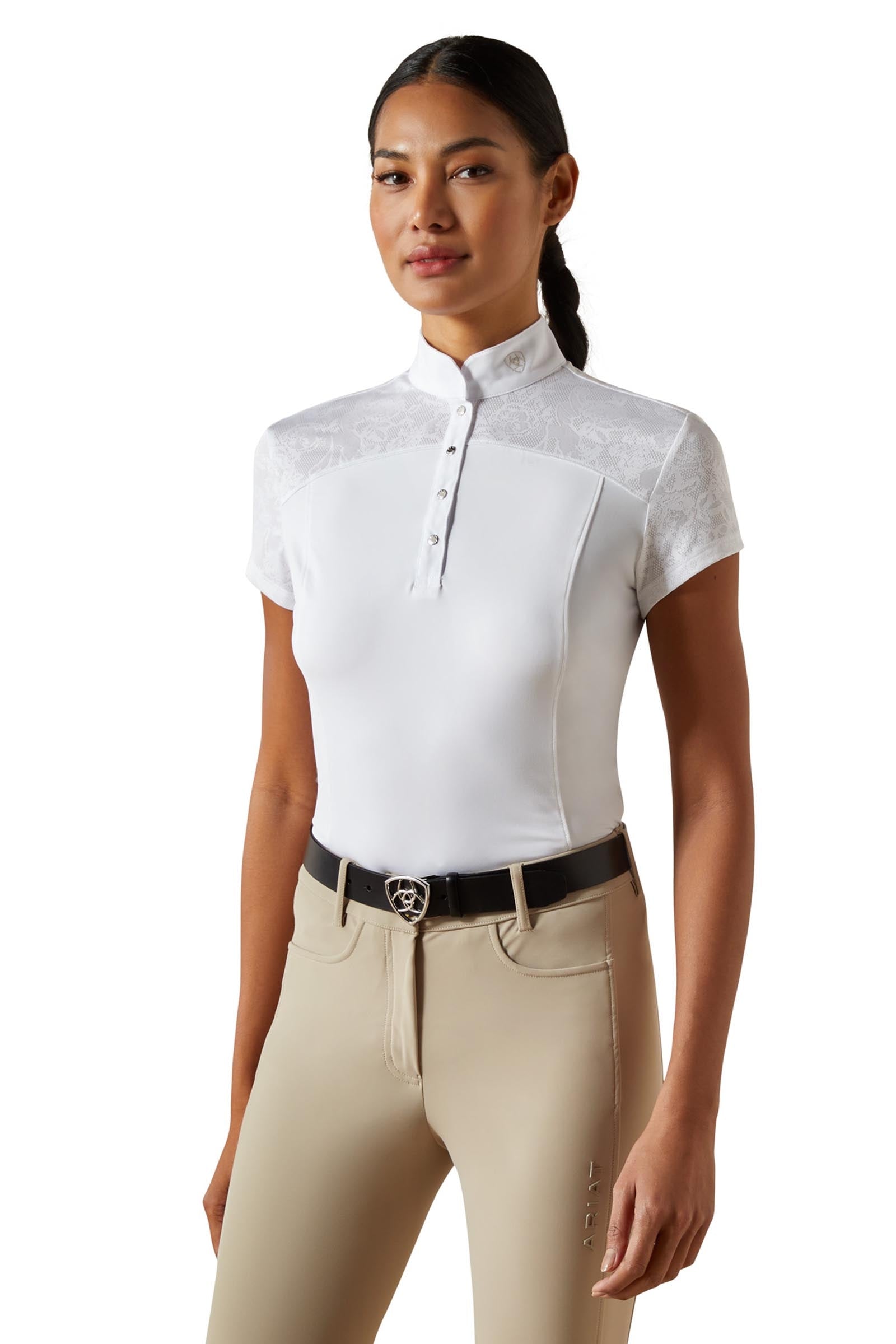 Ariat Bellatrix Women's Short Sleeve Show Shirt Women’s Riding Clothing