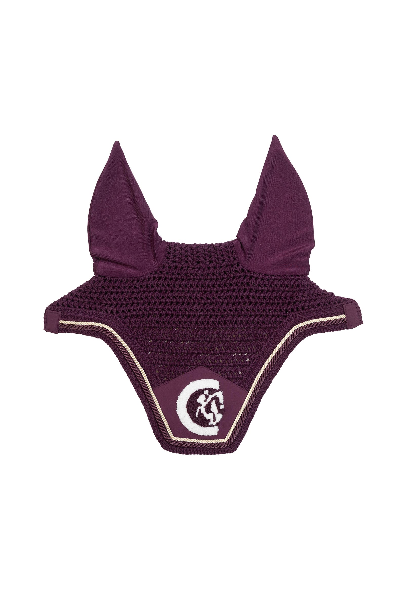 Kentucky Horsewear Fly veil Wellington 3D Logo rope Saddle Pads