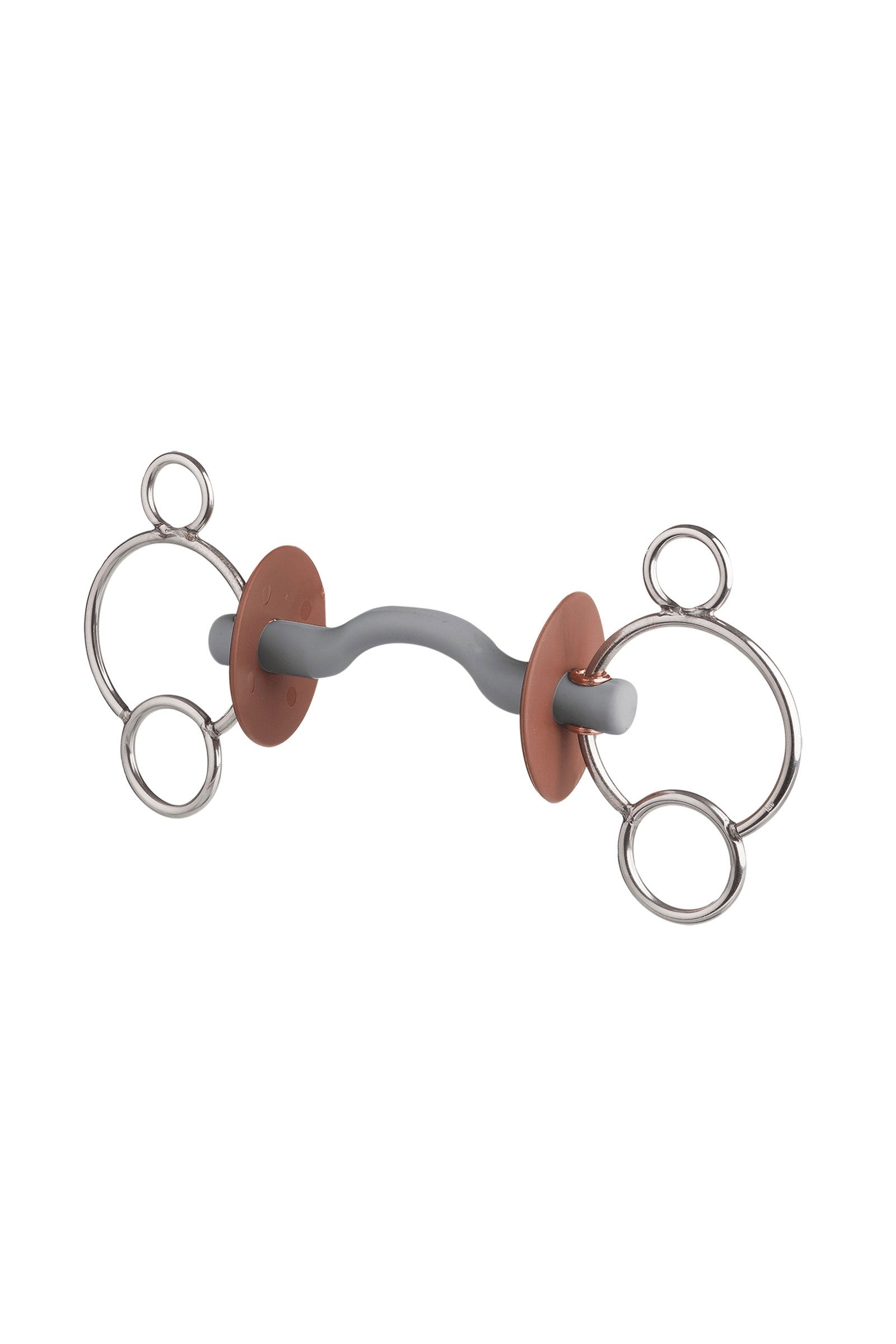 Waldhausen Beris 3 Ring Bit, Tongue Port Snaffle, Soft Horse Bits