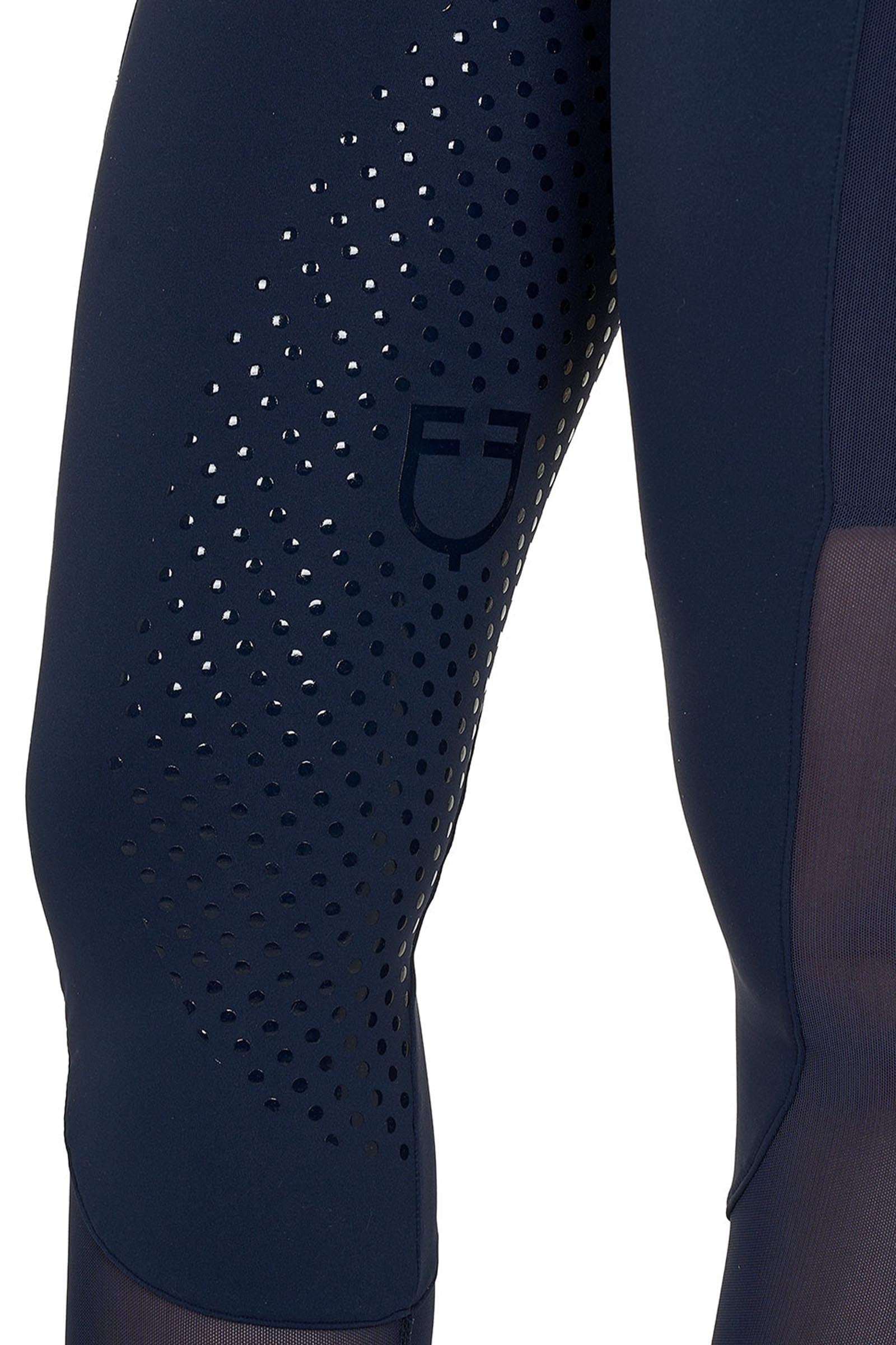Equestro Women's Full Grip Leggings With Perforated Inserts Womens Breeches