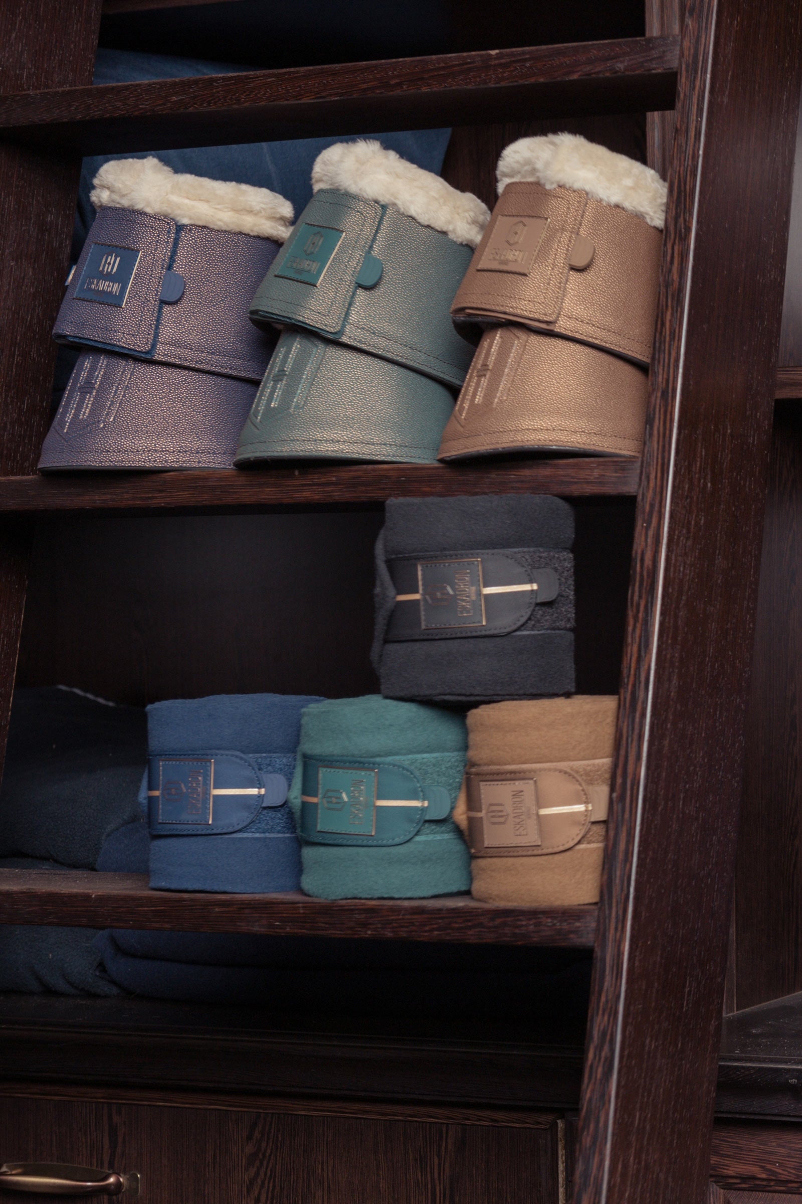 Eskadron Heritage AW24 Stingray Fauxfur Bell Boots Leg Protection & Hoof Protection for Horses