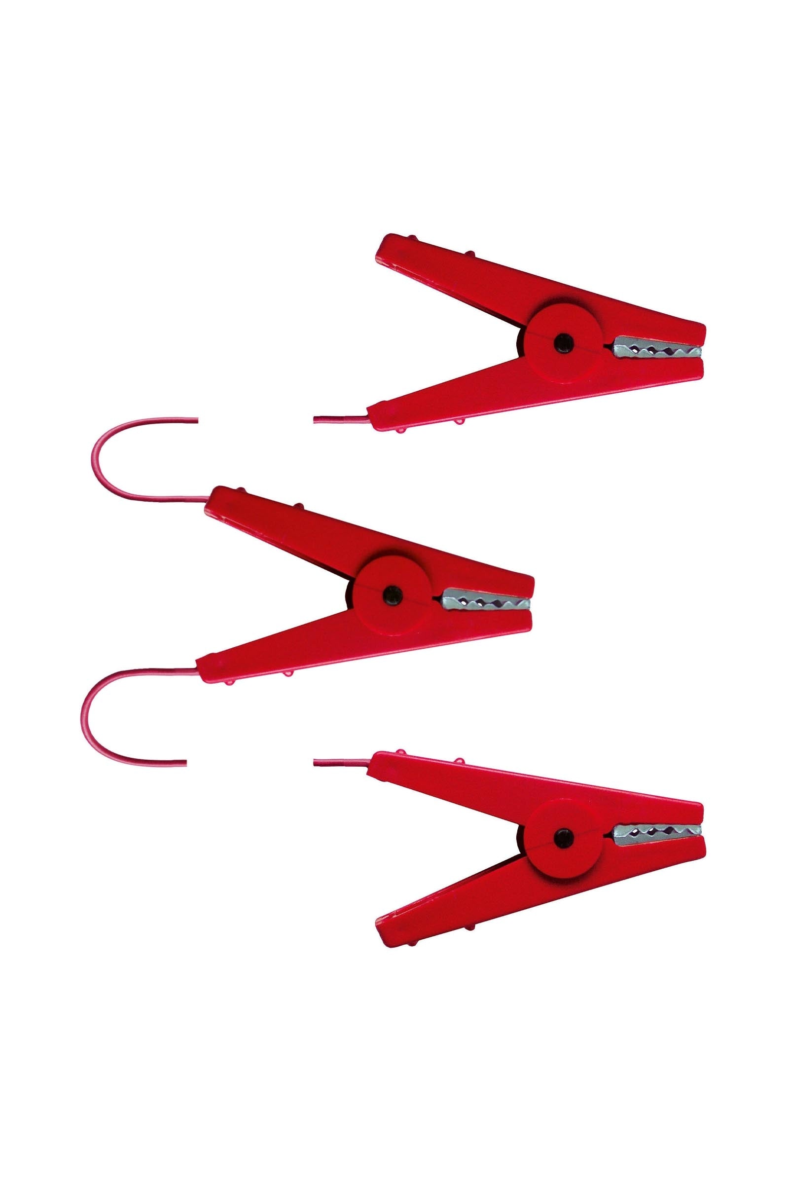 Corral CORRAL Fence Connecting Cable with 3 Crocodile Clips Red (2x60 cm) Fencing Supplies