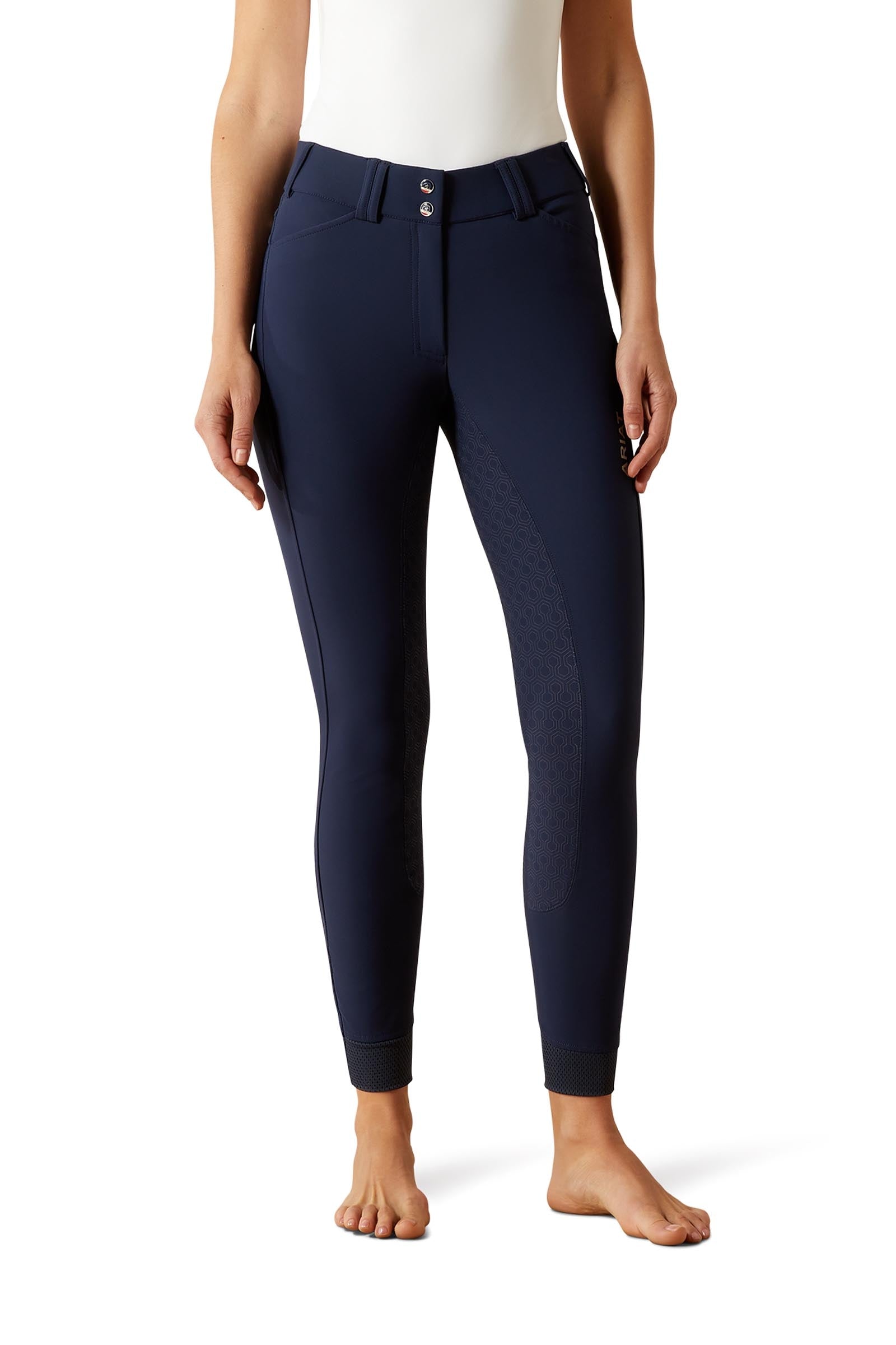 Ariat Tri Factor Women's Full Seat Breeches With Silicone Grip Womens Breeches