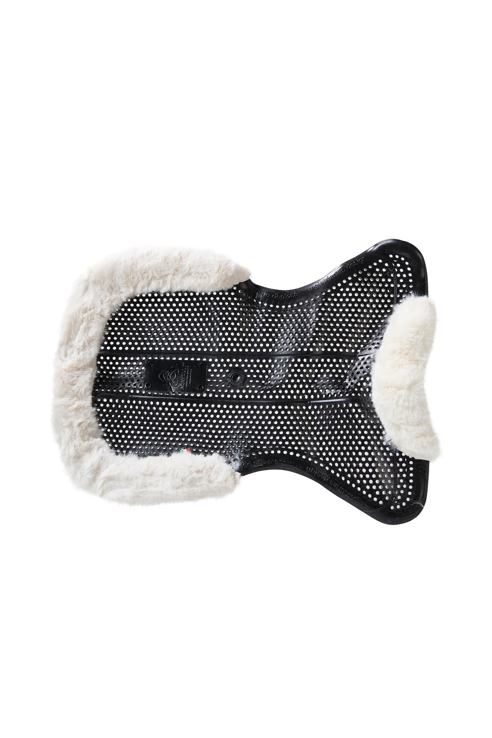 Acavallo Gel Non Slip Classic With Faux Sheepskin Cut-Out Flat Saddle Pads