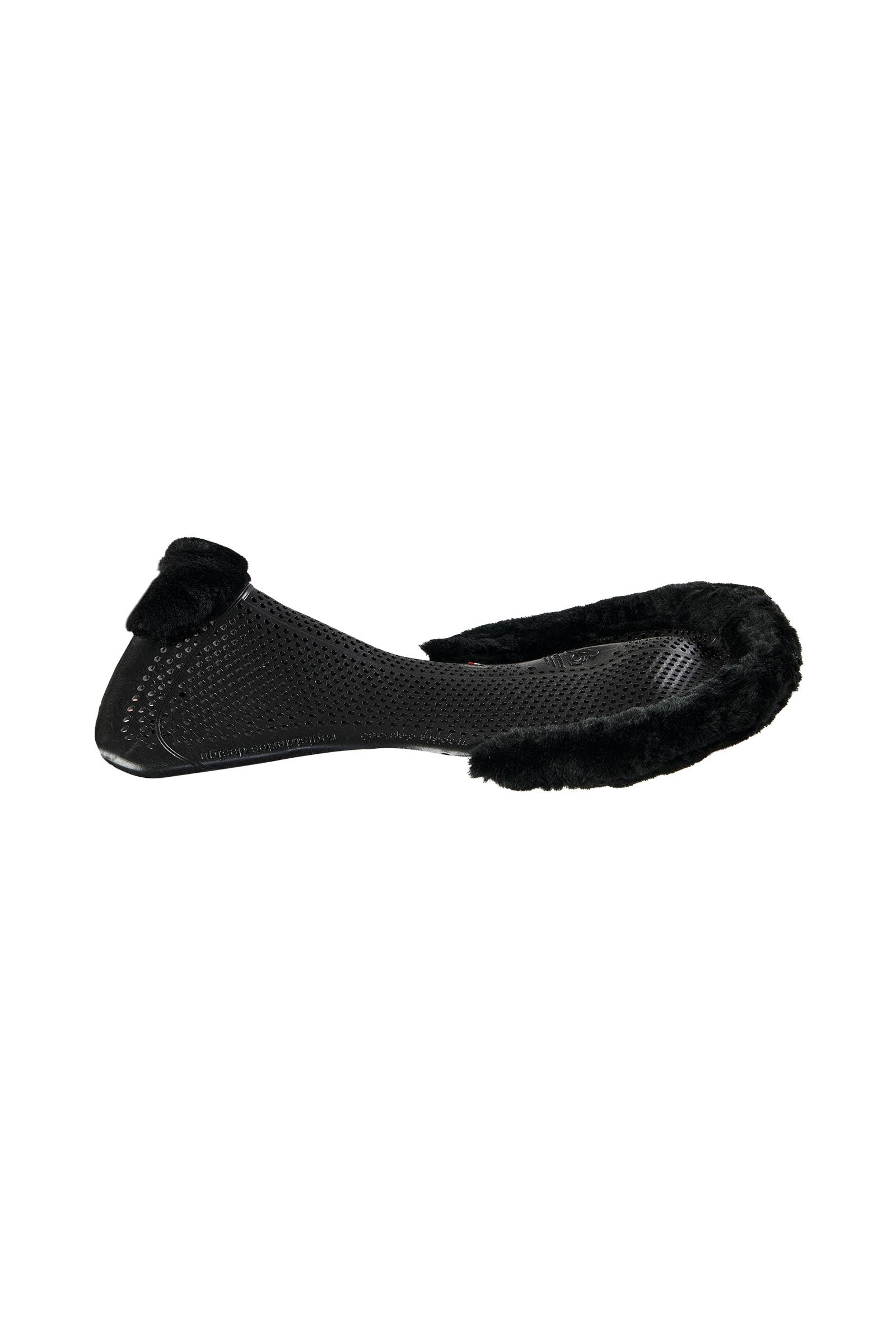 Acavallo Gel Non Slip Classic With Faux Sheepskin Cut-Out Flat Saddle Pads