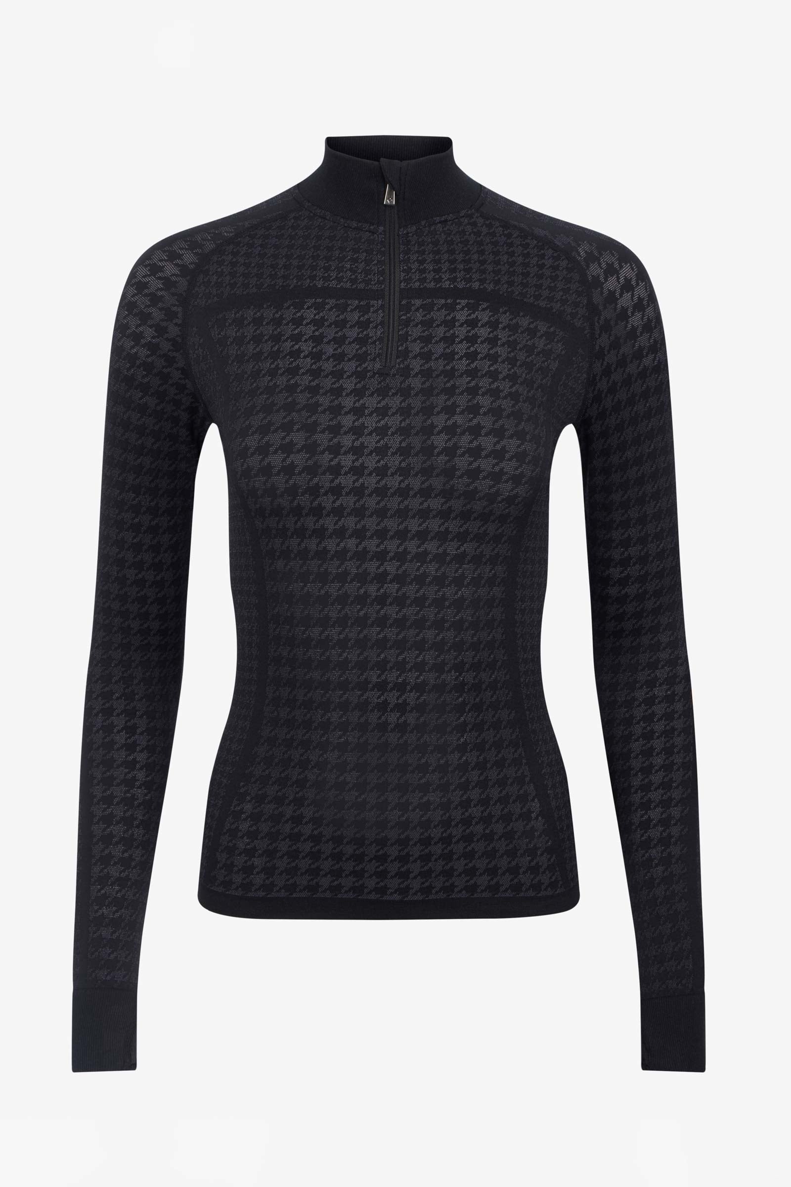 LeMieux Lemieux Aspen Houndstooth Top with Quarter Zip Women’s Riding Clothing