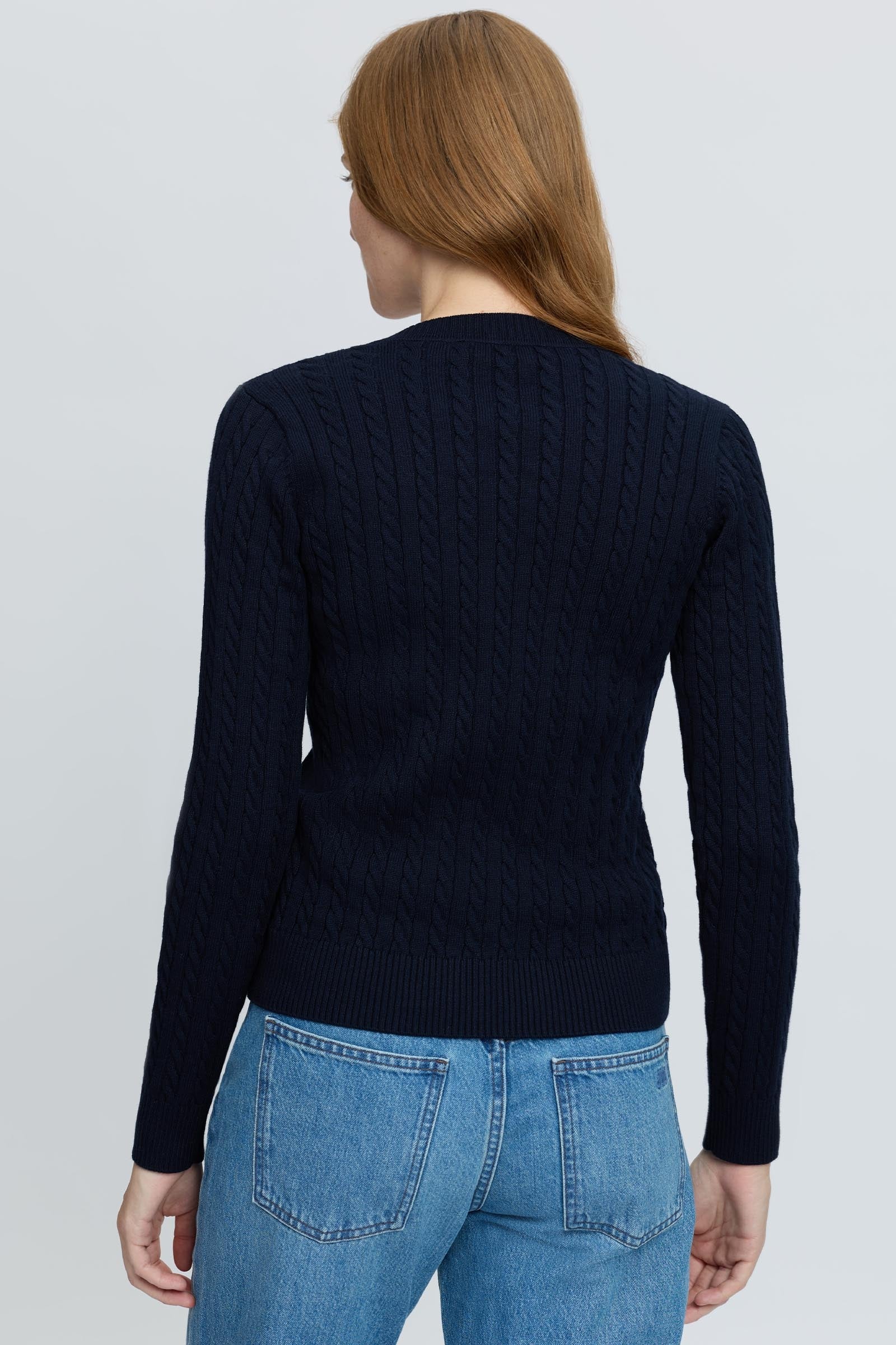 LeMieux Carla Cable Women´s V-Neck Knit Jumper Women’s Riding Clothing