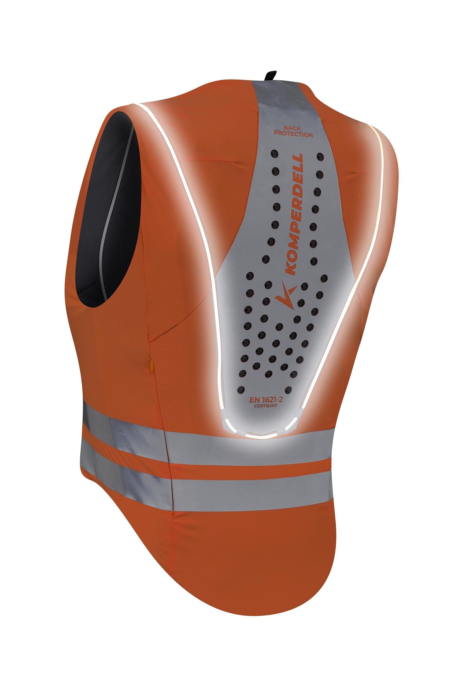 Komperdell FlexFit High Visibility Ballistic Vest With Back Protector, Reversible Safety Equipment