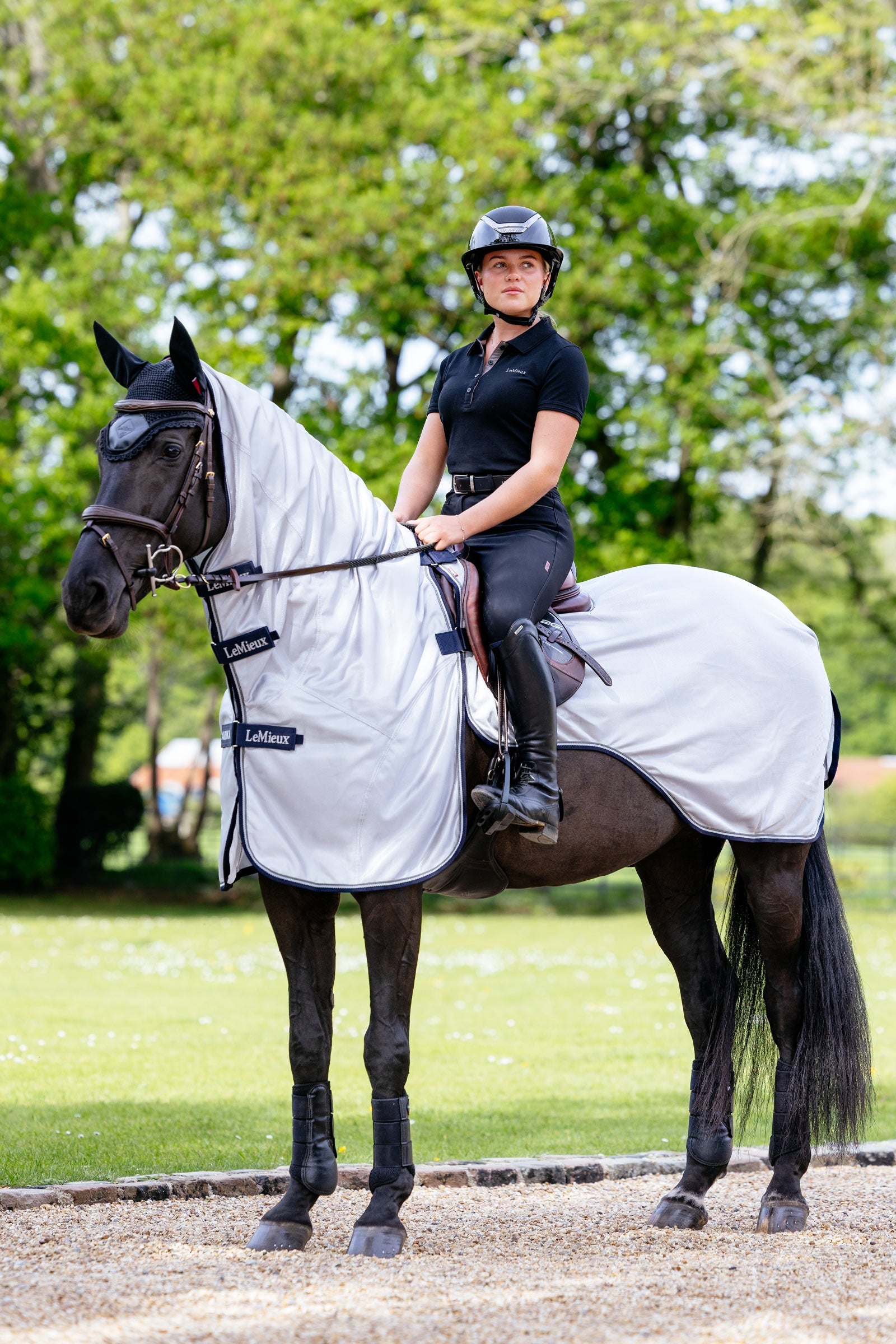 LeMieux Ride On Exercise Fly Sheet With Detachable Neck and Shoulder Parts Horse Rugs