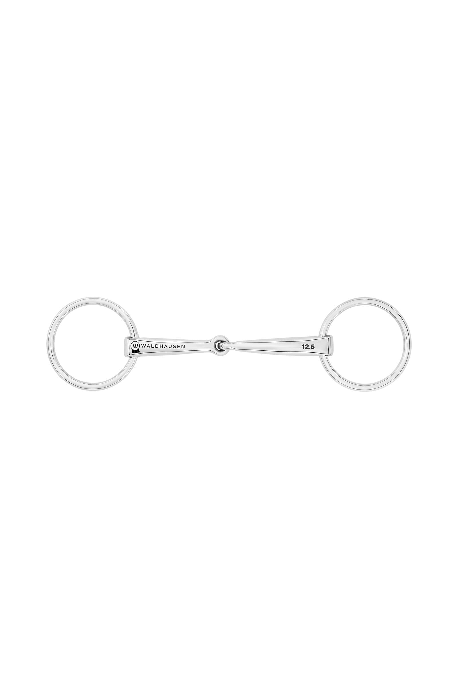 Waldhausen Bridoon, Single Jt., Stainless St., 14 mm Horse Bits