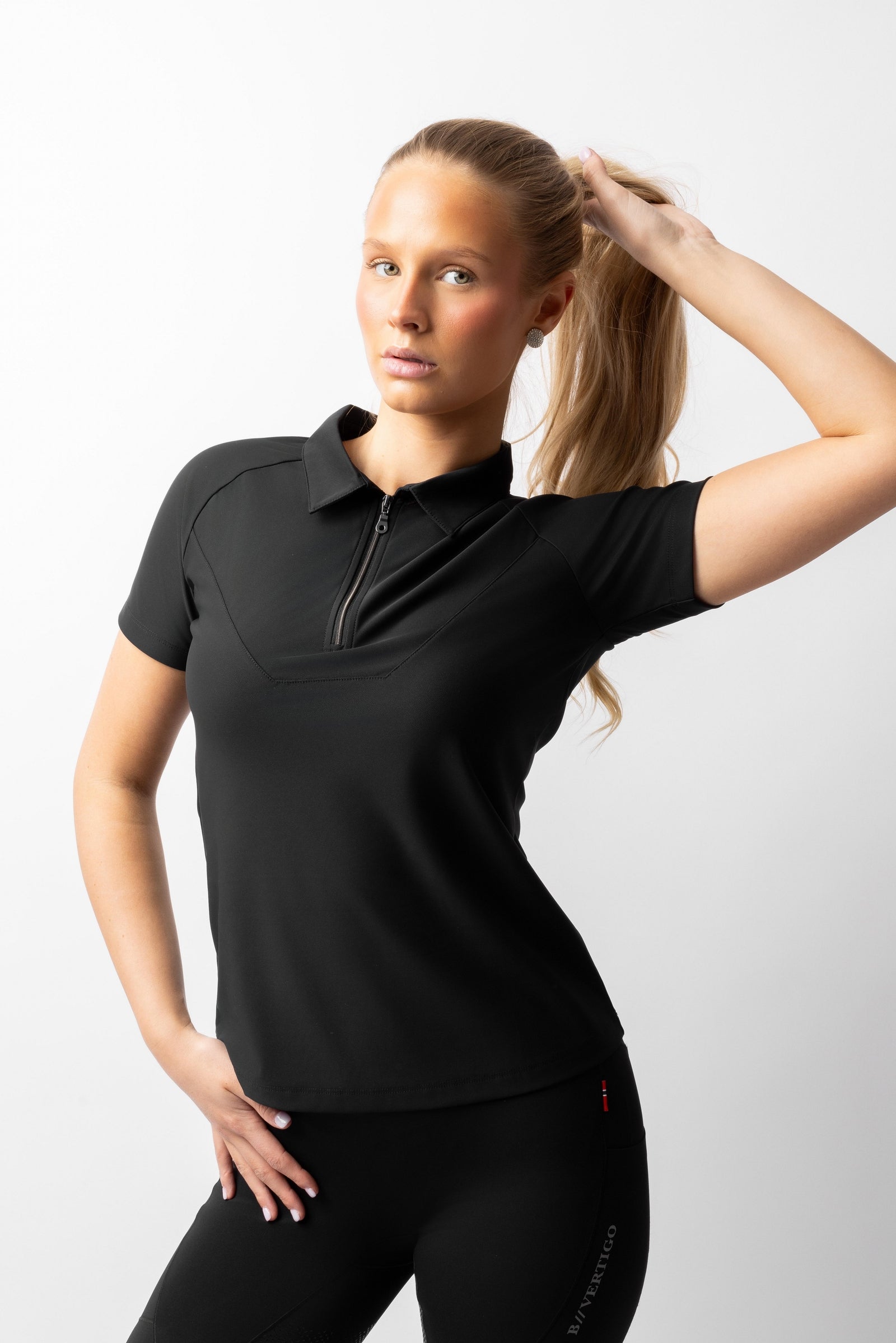 B Vertigo Giselle Women's Bi-color Polo Shirt Women’s Riding Clothing