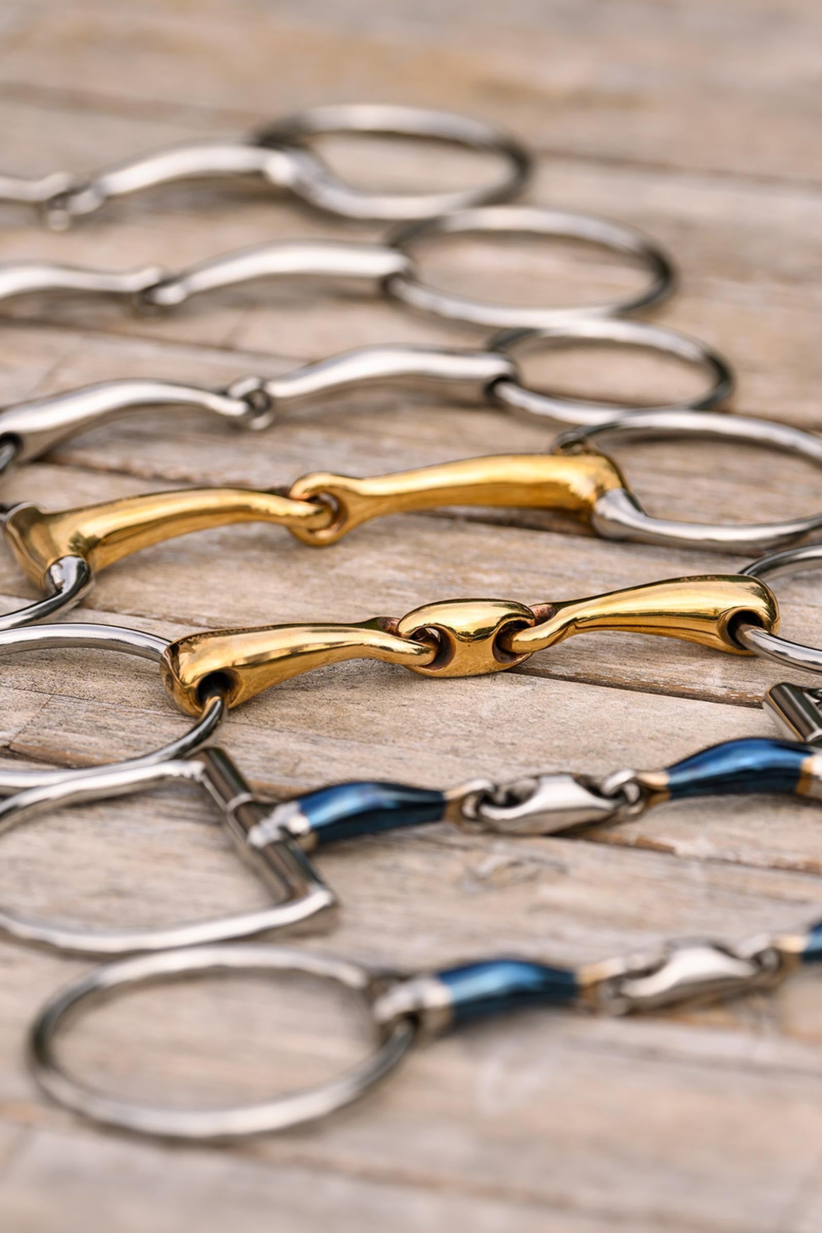Waldhausen Sweet Iron Snaffle Bit, Double Jt., 14 mm Horse Bits