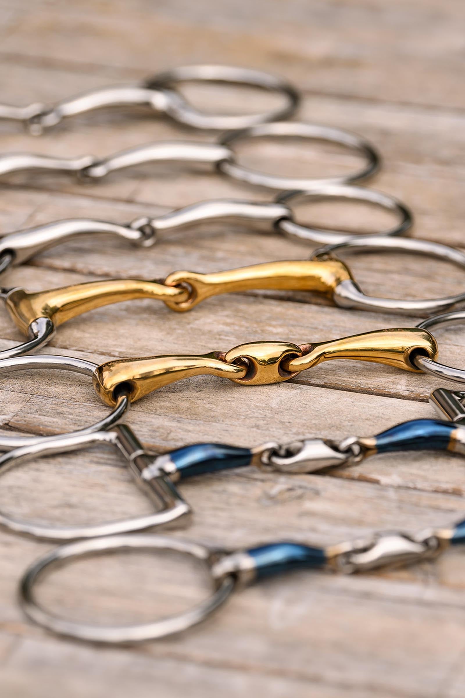 Waldhausen Sweet Iron Snaffle Bit, Double Jt., 14 mm Horse Bits