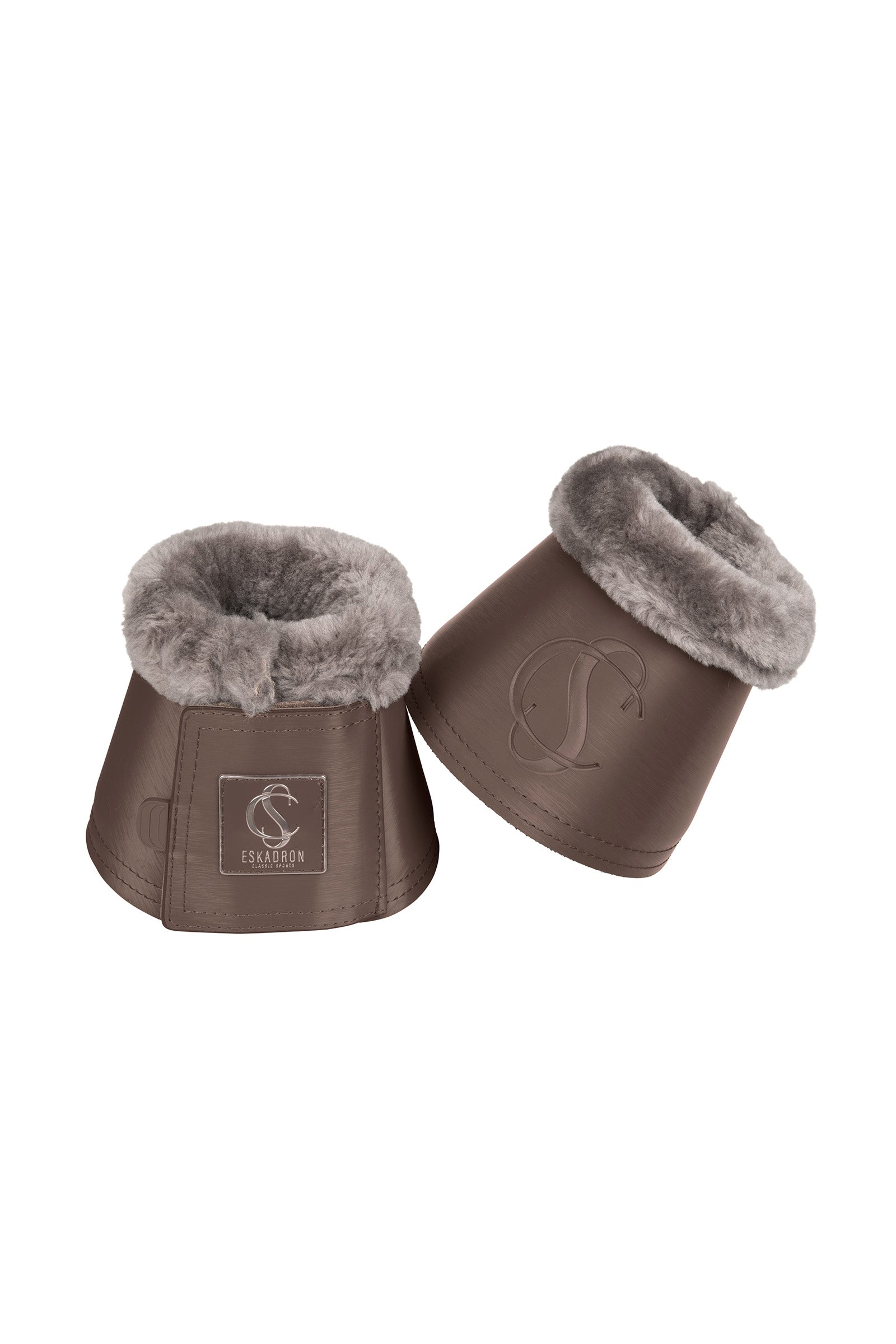 Eskadron Classic Sports Bell Boots Softslate Fauxfur SS24 Leg Protection & Hoof Protection for Horses
