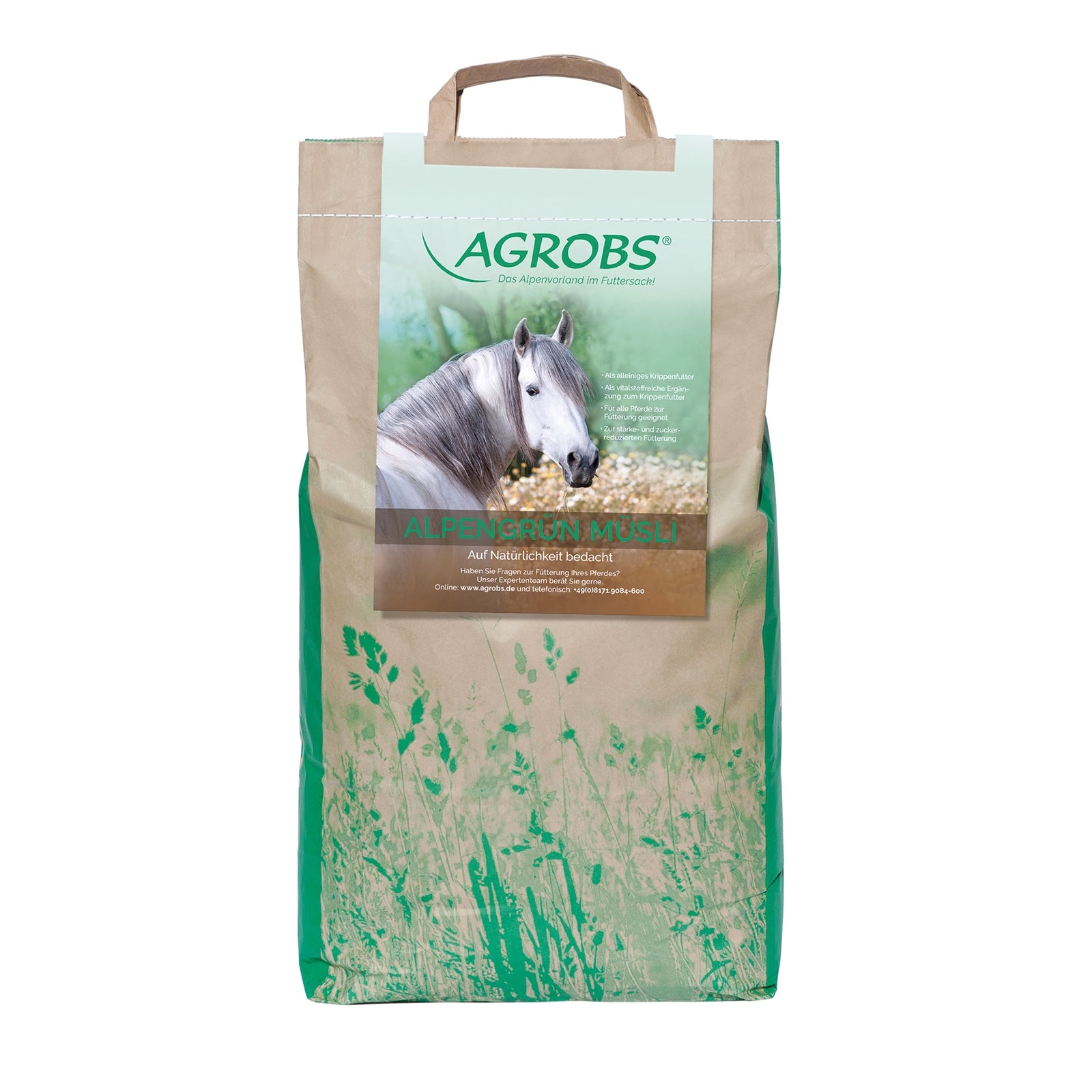 Agrobs Alpengrün Muesli Refill Bag 4kg Horse Feed & Nutrition