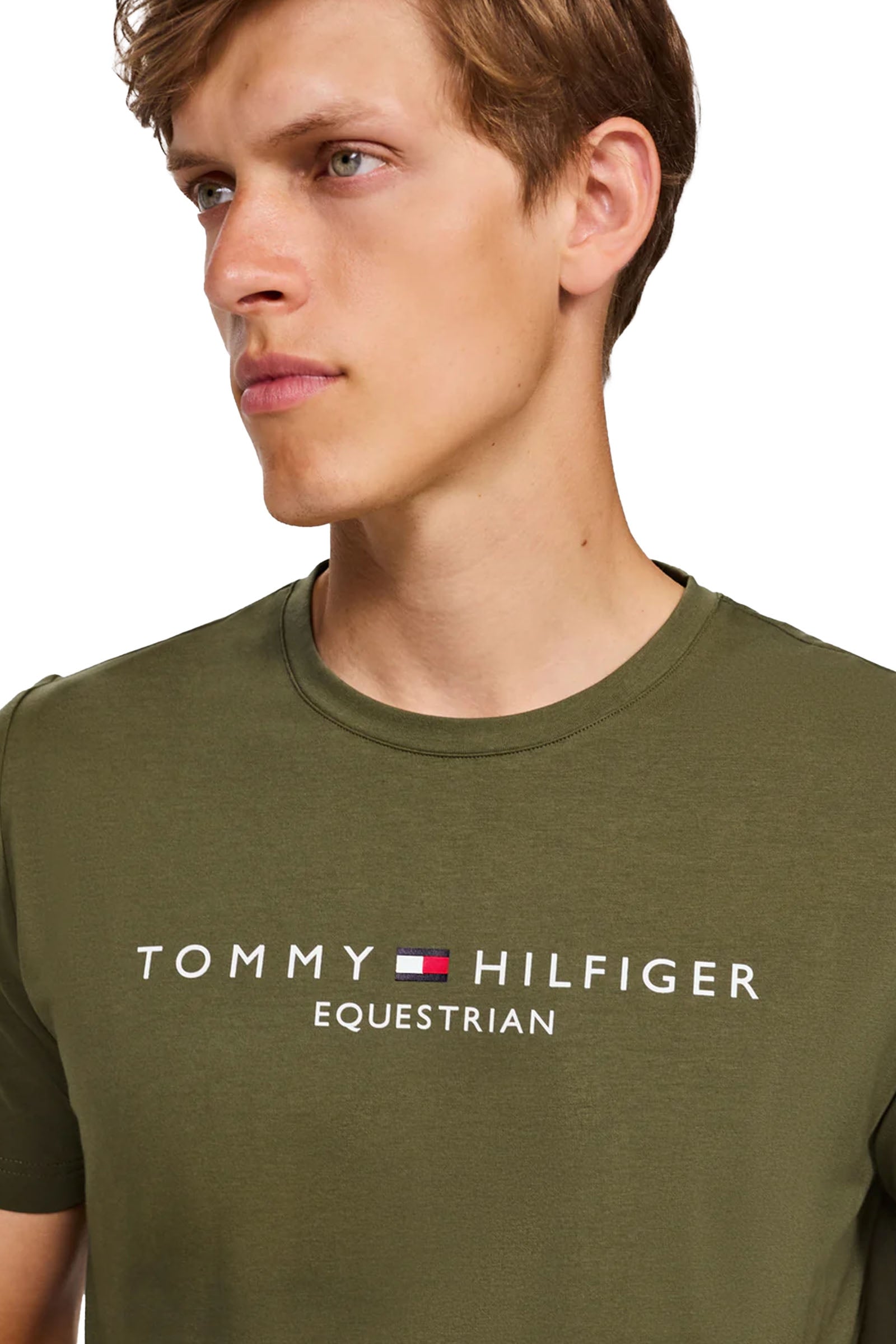 Tommy Hilfiger Equestrian Williamsburg Logo T-Shirt Short Sleeves Mens Riding Clothing