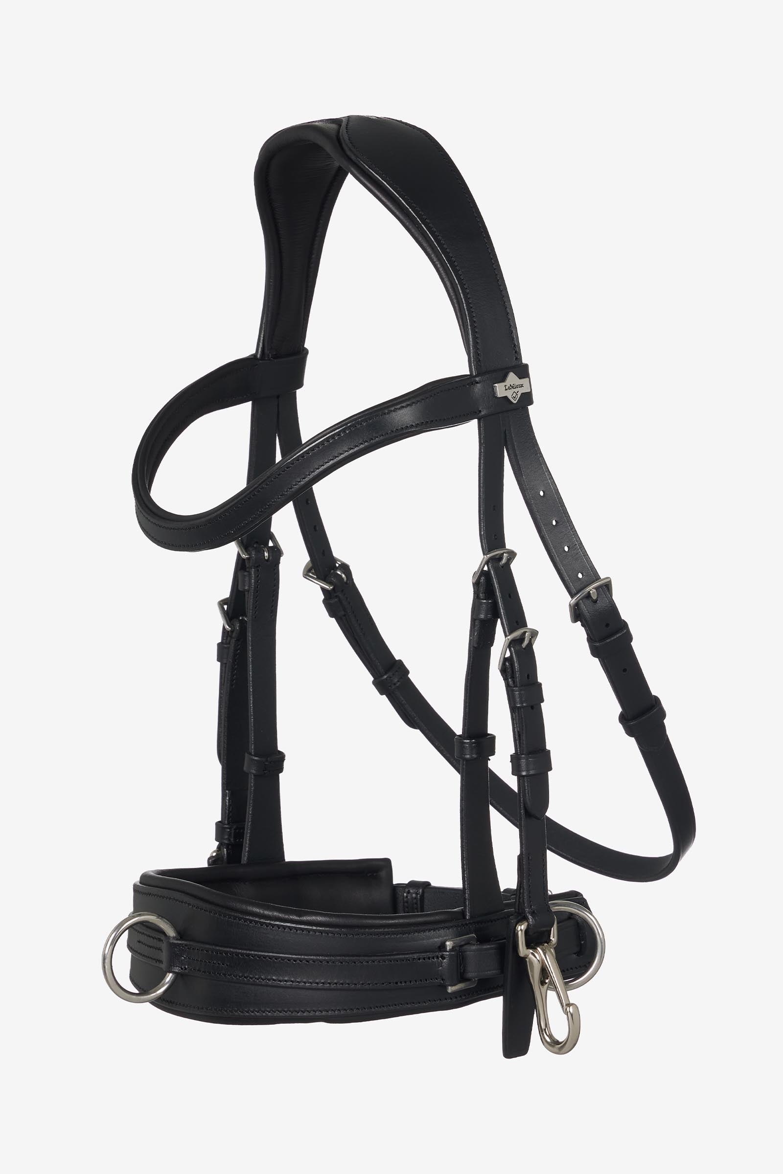 LeMieux Cross-function Leather Cavesson Horse Training