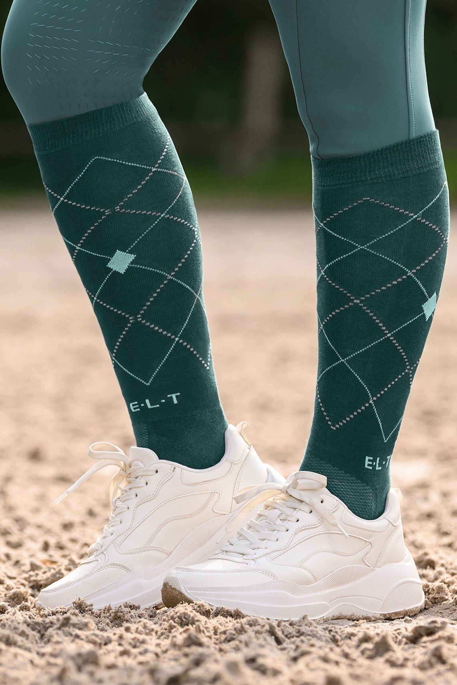ELT Argyle Breathable Riding Socks Socks