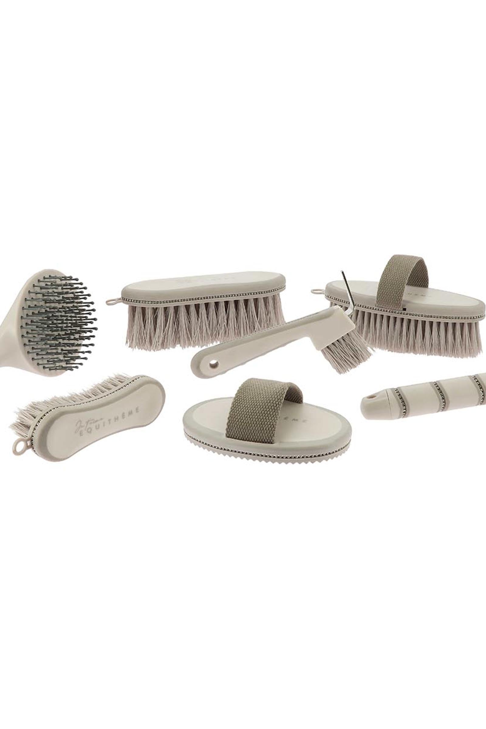 Equi Theme EQUITHÈME Strass Je t'aime Curry Comb Horse Grooming Tools