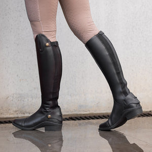 saxon ladies syntovia tall dress boot Saxon Ladies Syntovia Zip Paddock Boots - Black