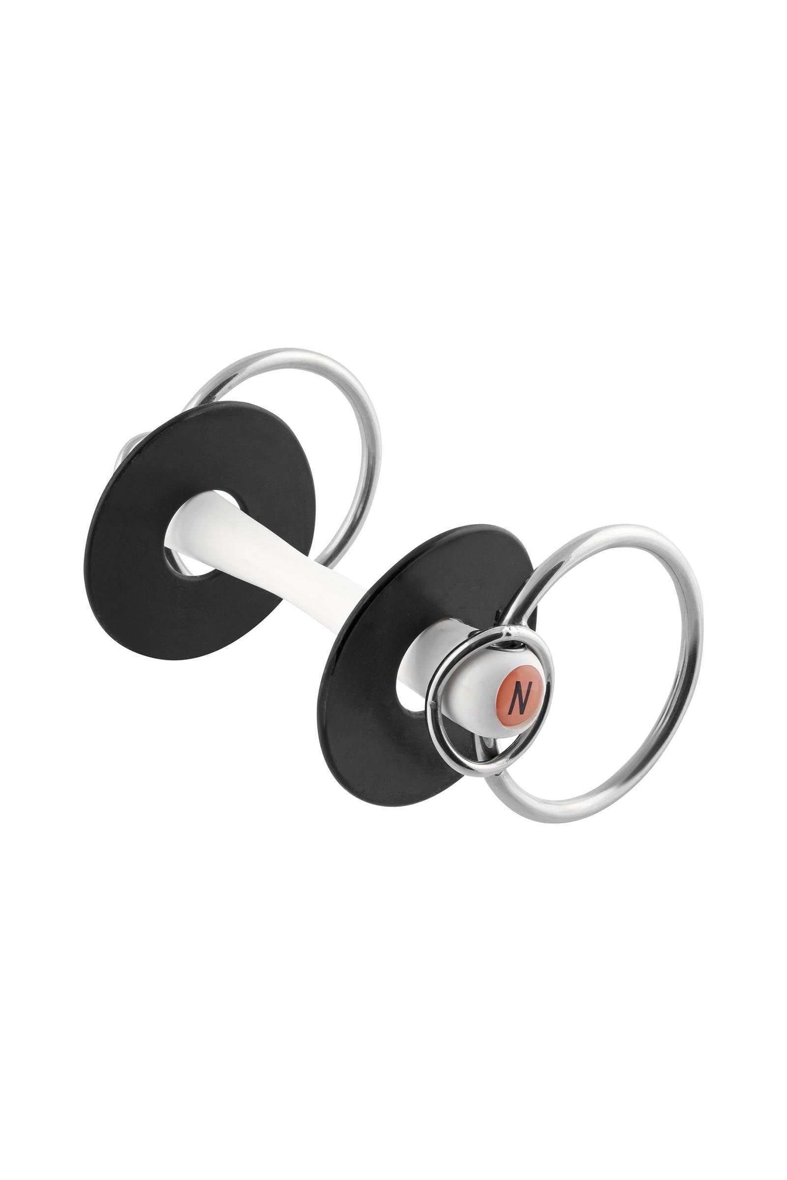 Sprenger Nathe Standard Bit, Mullen Mouth 20mm w/ Additional Small Rings, Thermoplastic Horse Bits