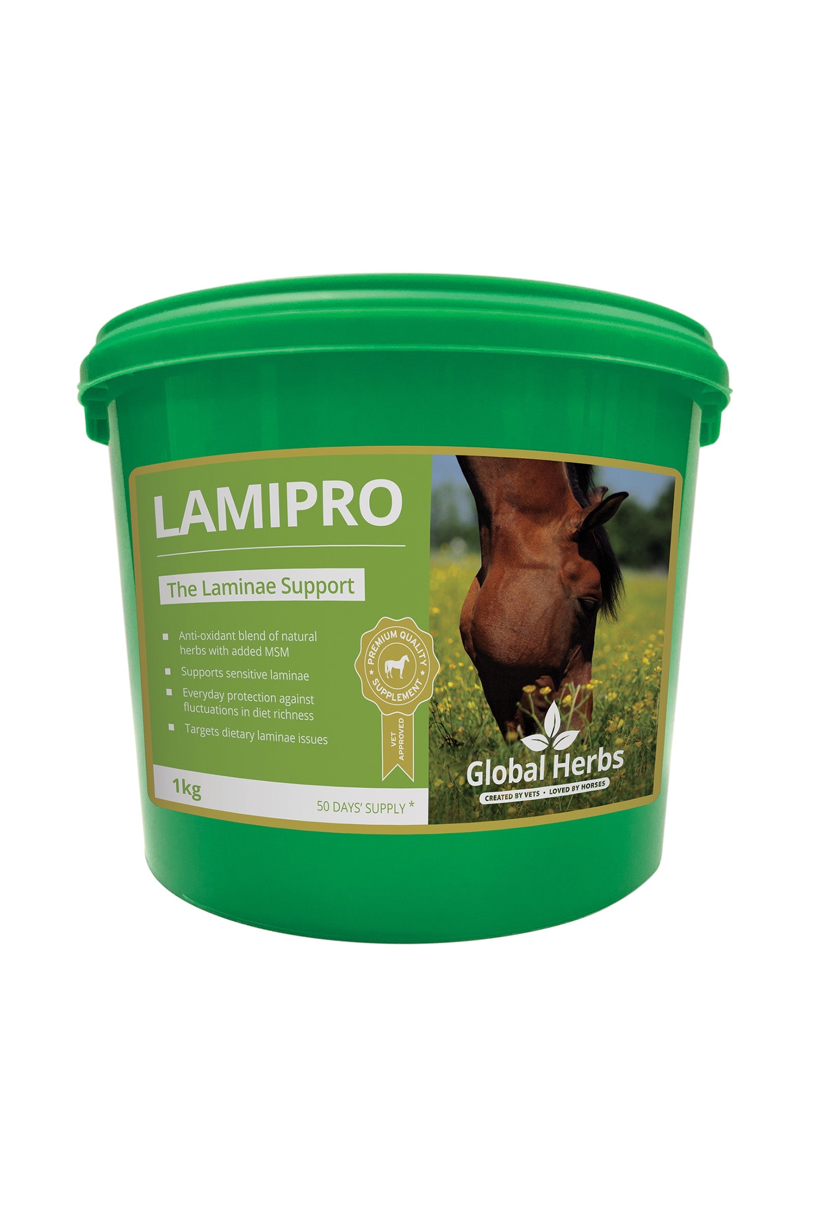 Global Herbs LamiPro Supplement 1kg Horse Feed & Nutrition
