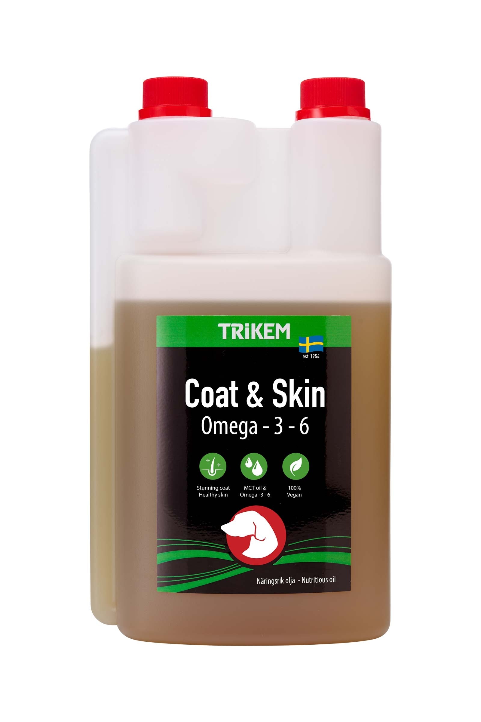 Trikem Coat & Skin Oil Feed Supplement For Dogs, 500 ml Dog Accesories