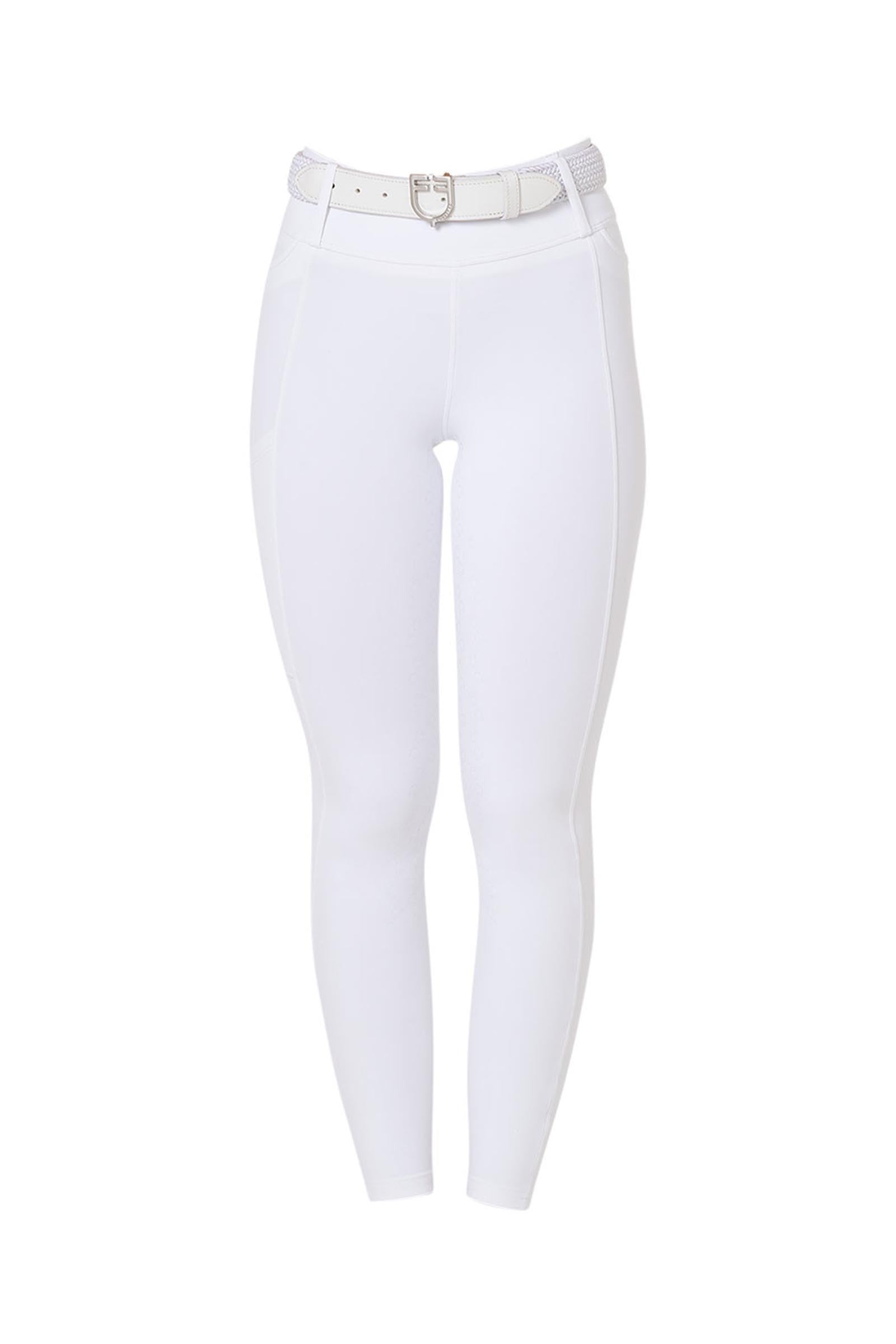 Equestro Women's High-waisted Leggings Full Grip With Belt Loops Womens Breeches
