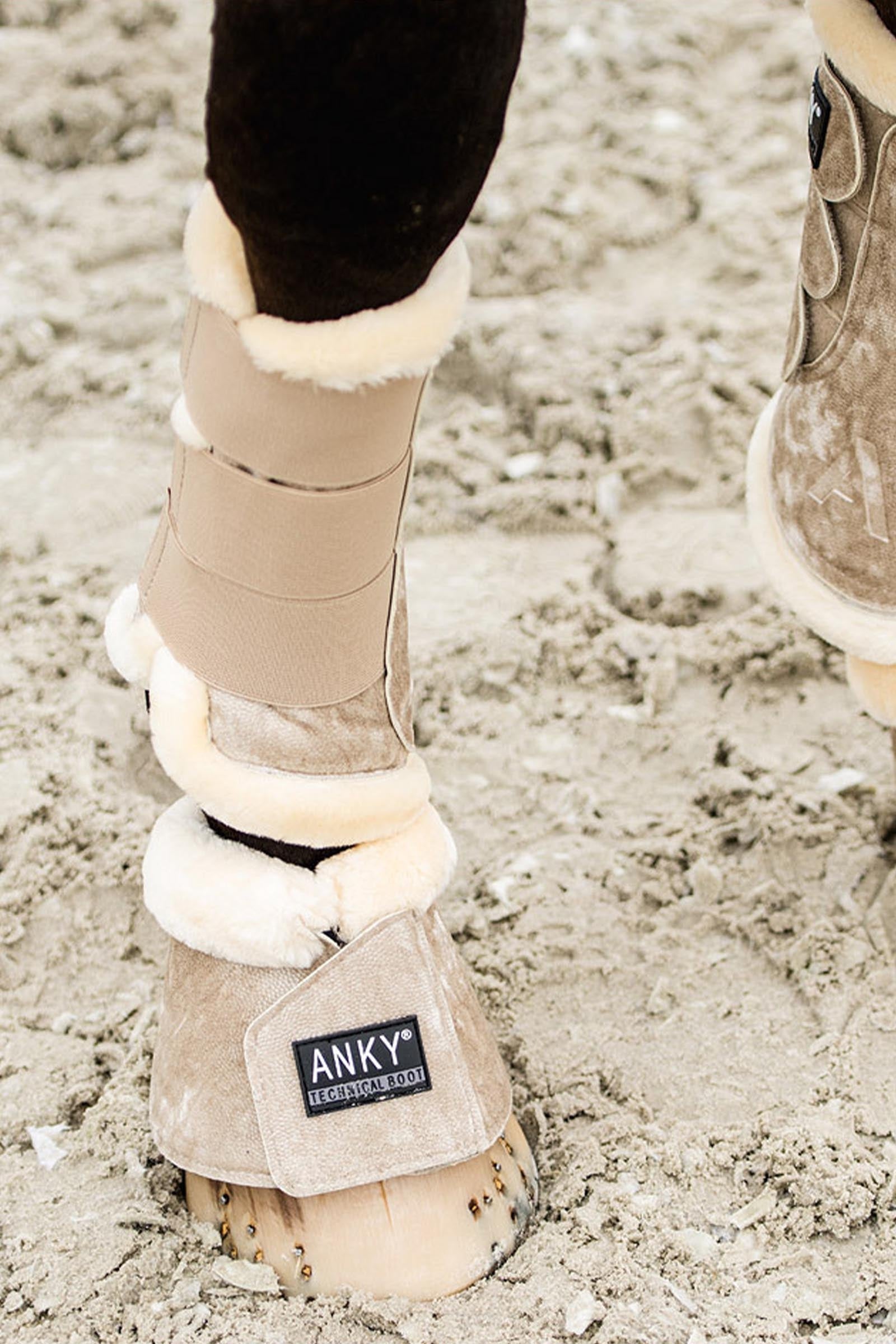 Anky ANKY Jubilee Faux Fur Bell Boots Leg Protection & Hoof Protection for Horses