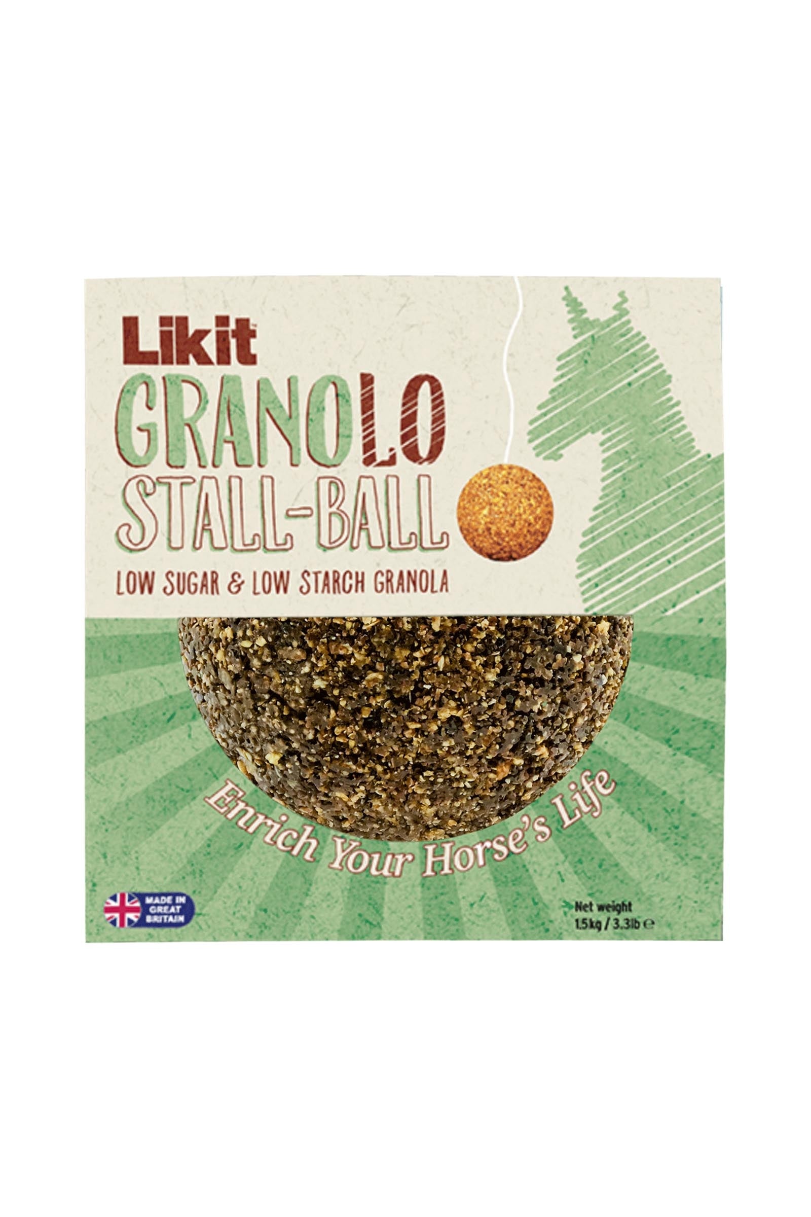 Likit Granolo Low Sugar Ball, 1,6 kg Horse Feed & Nutrition