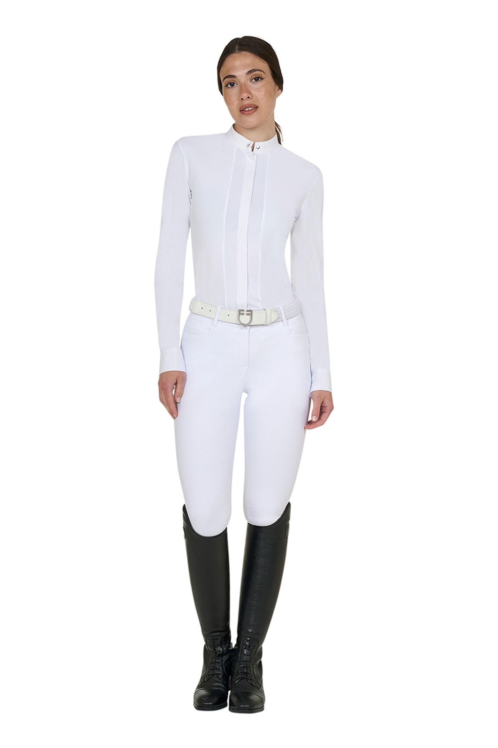 Equestro SS2026 Women's Micromesh Competition Polo Shirt Women’s Riding Clothing