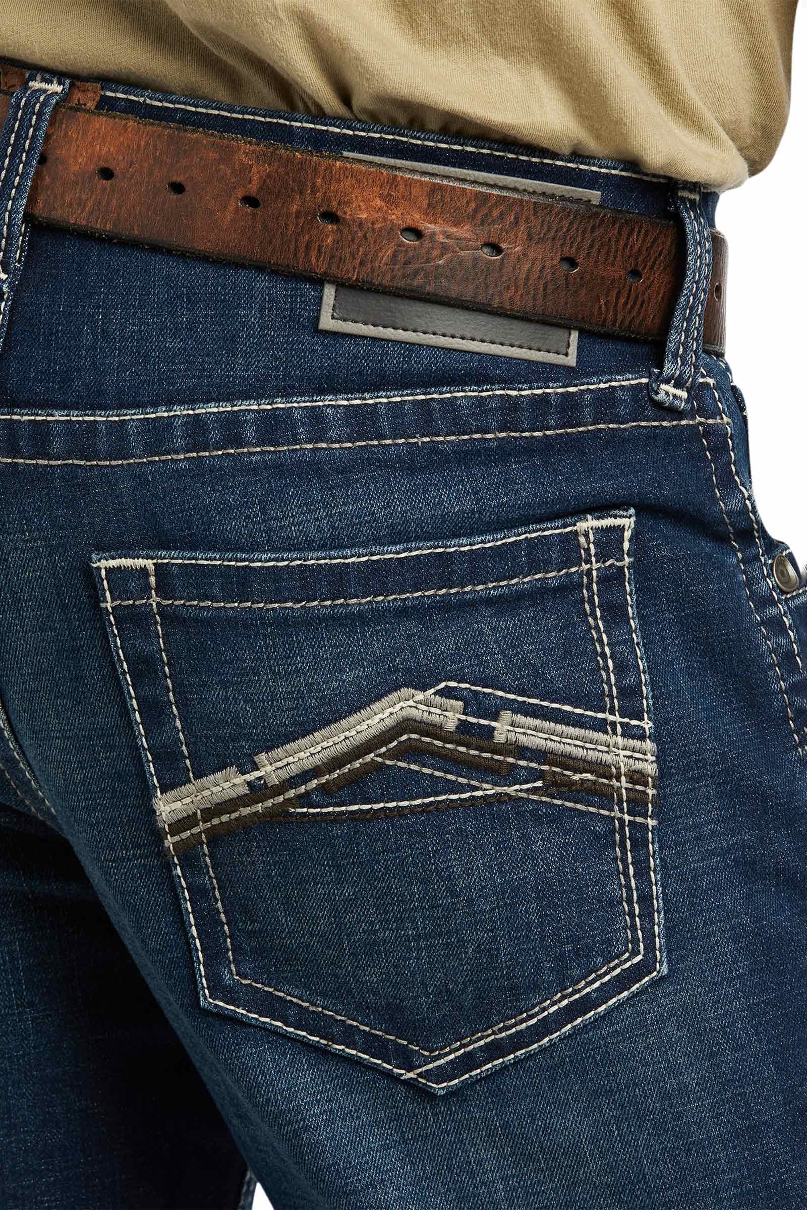 Ariat M5 Straight Stretch Remming Stackable Straight Leg Jeans Mens Riding Clothing