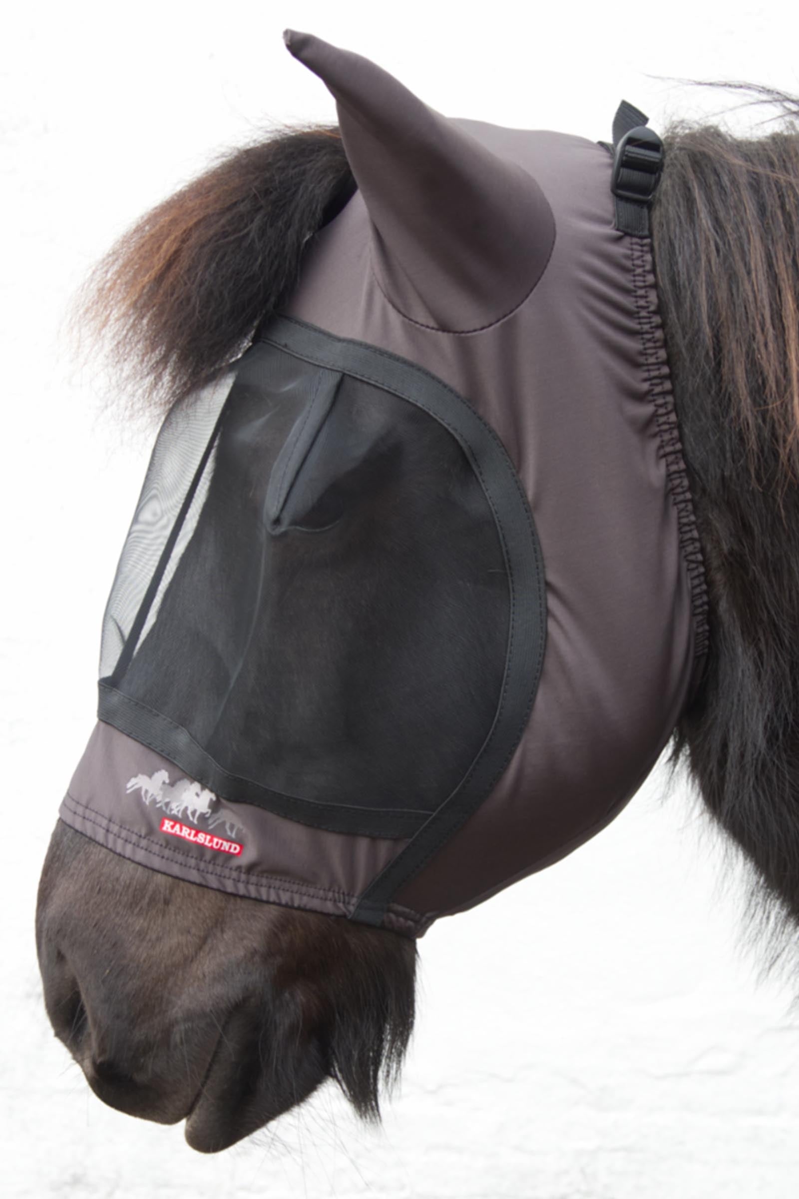 Karlslund Fly Mask With Hole For Forelock Antifly Protection for Horses