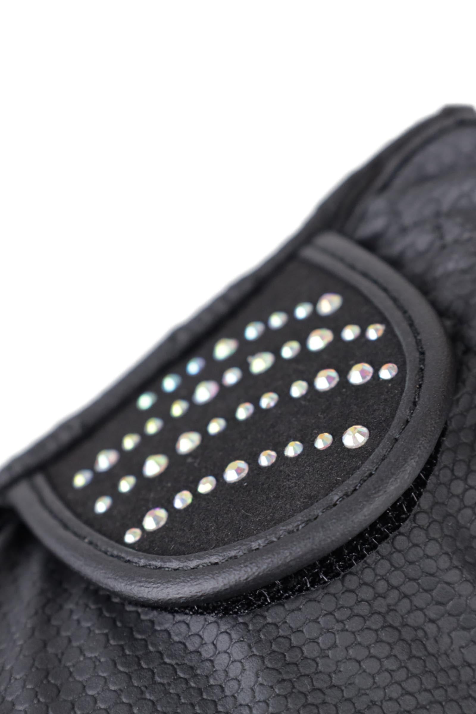 RSL Dubai Riding Gloves With Color-Adapting Glitter Stones Riding Gloves