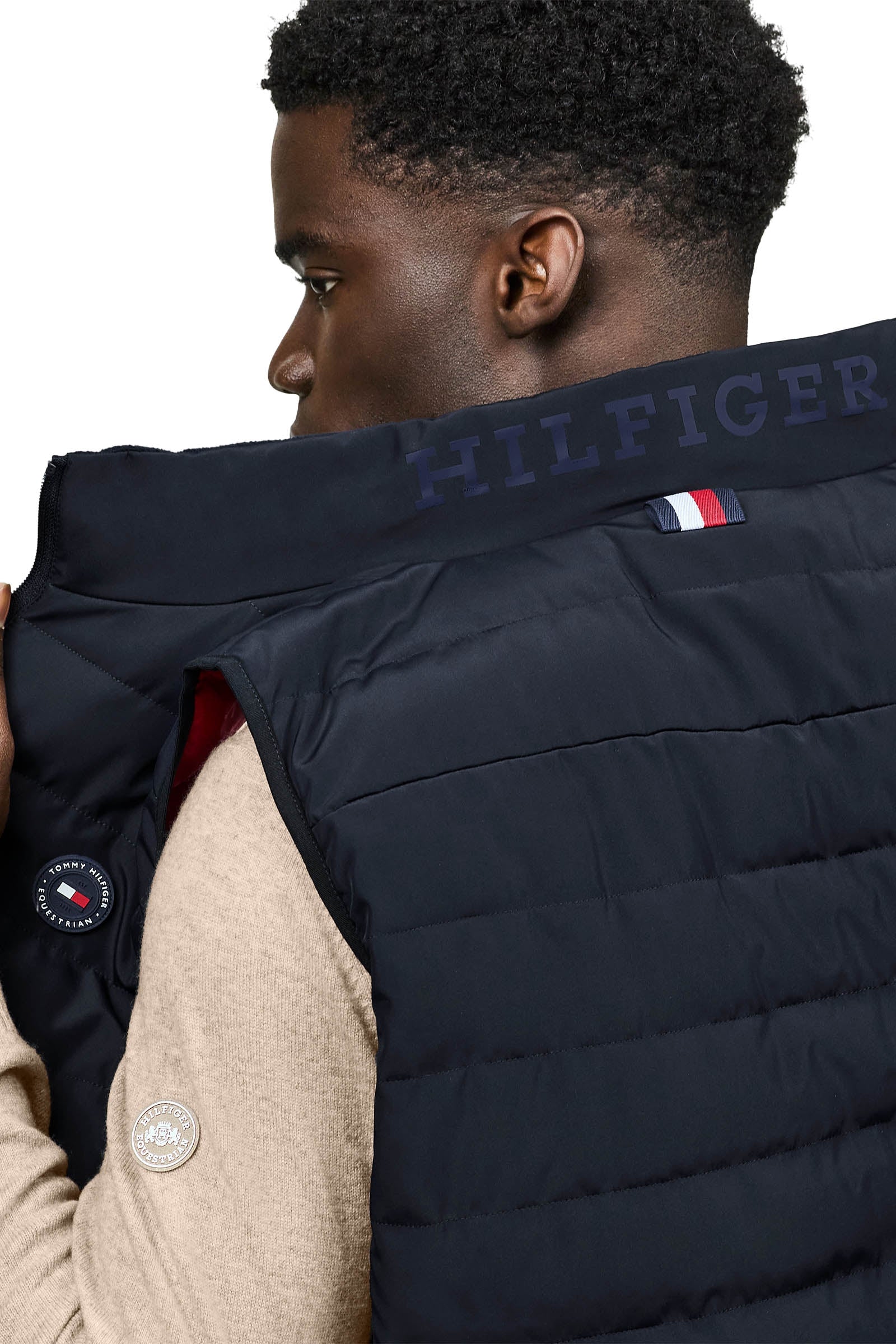 Tommy Hilfiger Equestrian Lewis Quilted Vest Mens Riding Clothing