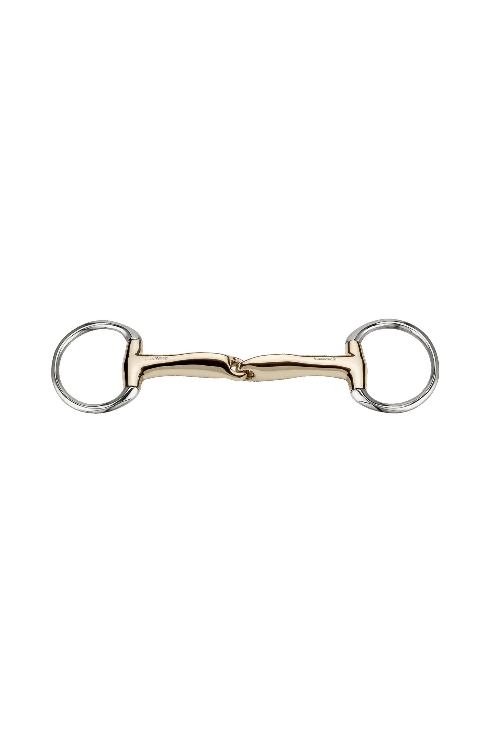 Sprenger Novocontact Eggbutt Bradoon D-Rings, Single Jt. 14mm, Sensogan Horse Bits