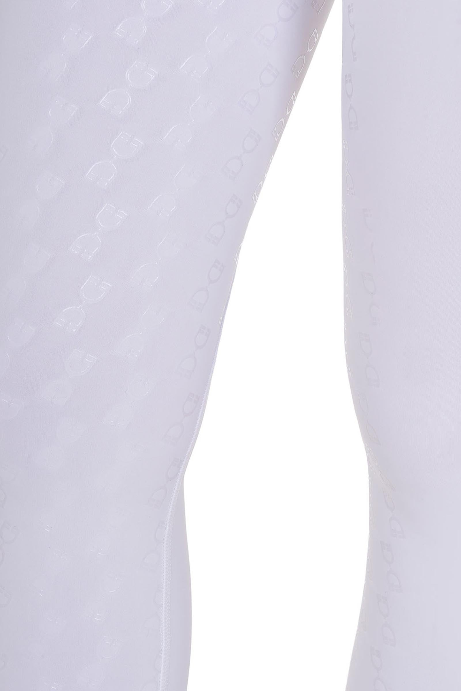 Equestro Girls' Slim Fit Full Grip Leggings With Logo Kids Apparel