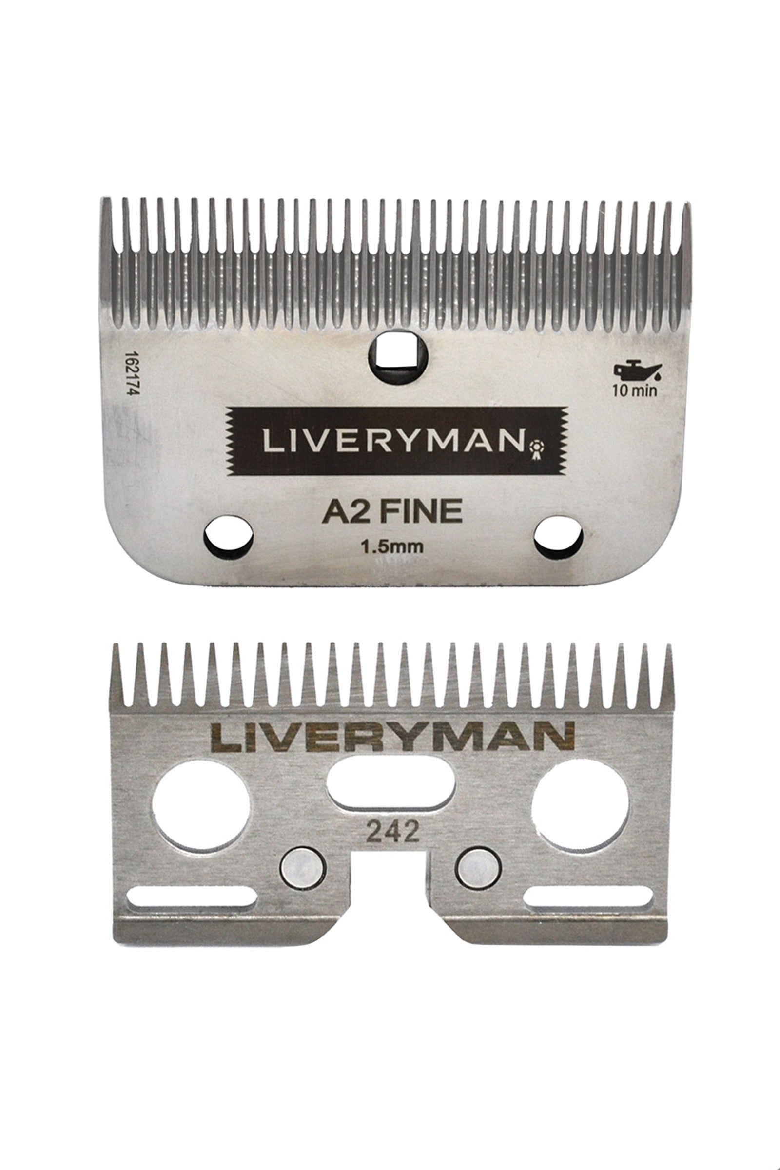 Liveryman A2 Blade Set Cutter & Comb Fine, 1.5 mm Horse Clipping & Trimming Tools